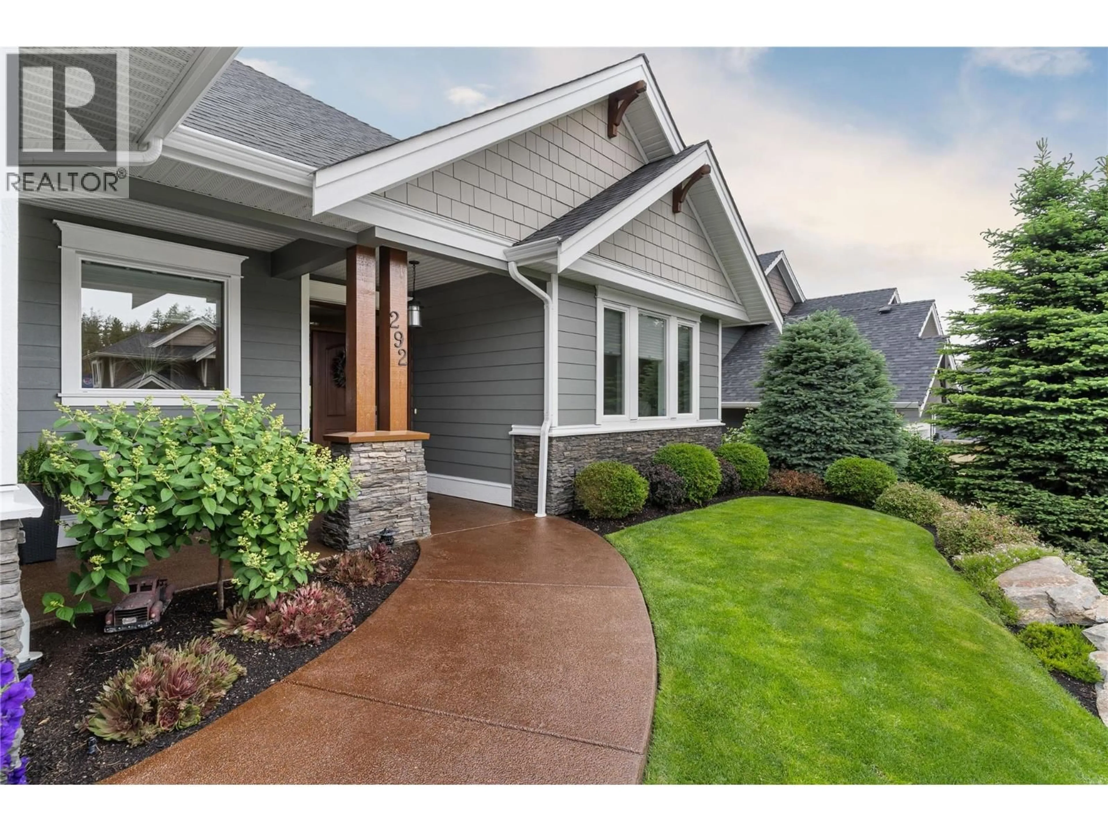 Home with brick exterior material, street for 292 UPPER CANYON DRIVE NORTH, Kelowna British Columbia V1V3C7