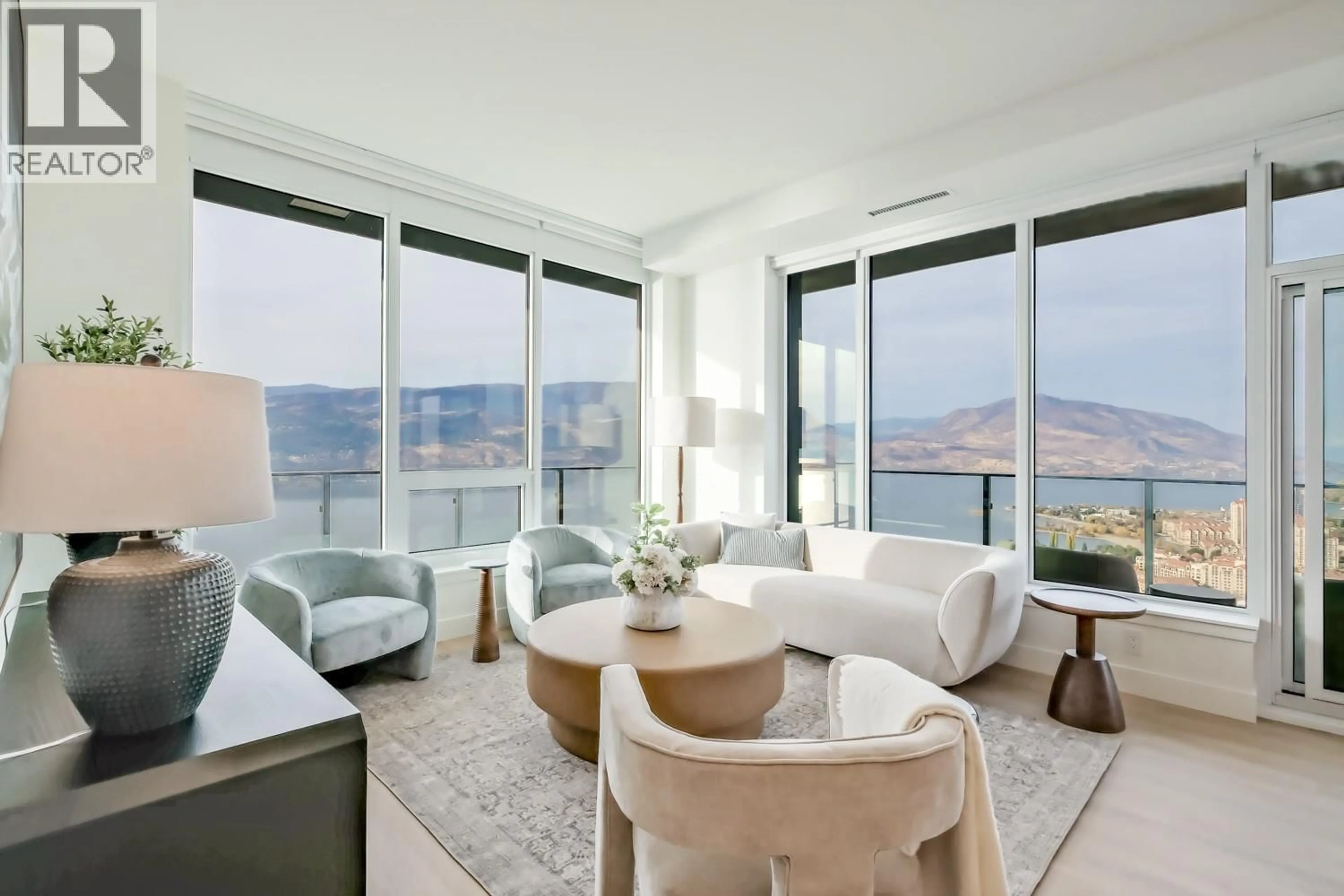 Living room with furniture, unknown for 2802 - 1626 WATER STREET, Kelowna British Columbia V1Y0N7
