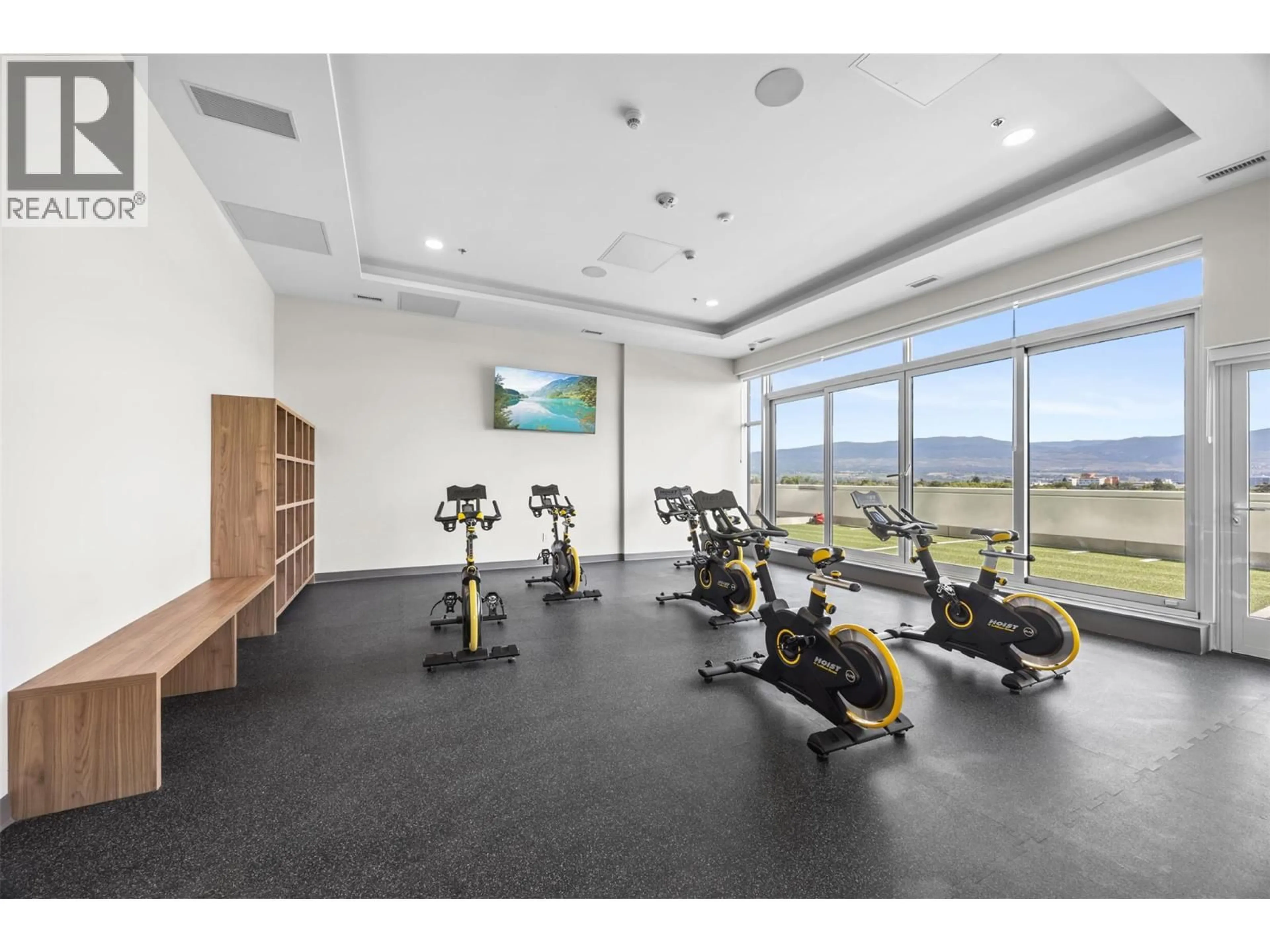 Gym or fitness room for 2802 - 1626 WATER STREET, Kelowna British Columbia V1Y0N7