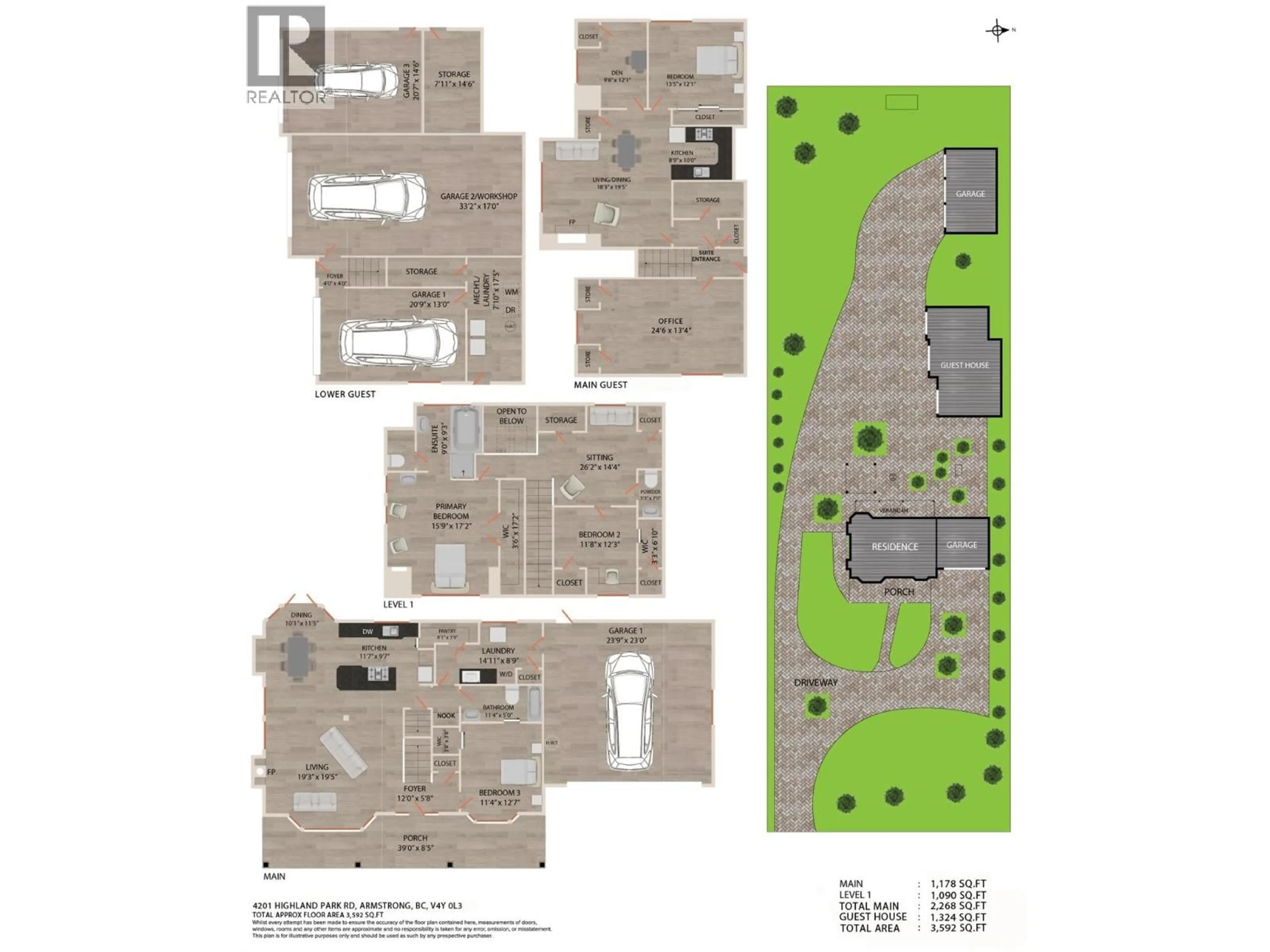 Floor plan for 4201 HIGHLAND PARK ROAD, Armstrong British Columbia V4Y0L3