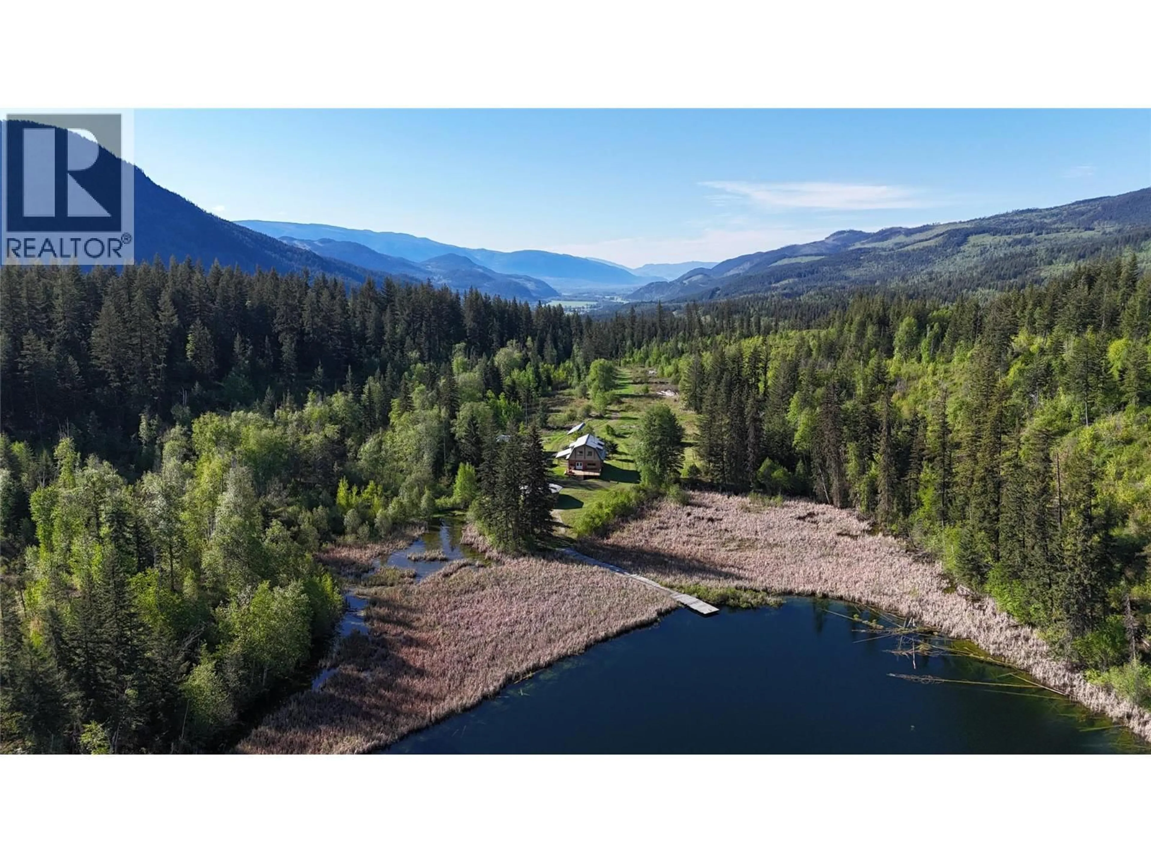 A pic from outside/outdoor area/front of a property/back of a property/a pic from drone, water/lake/river/ocean view for 4081 MCNAB ROAD, Little Fort British Columbia V0E2C0