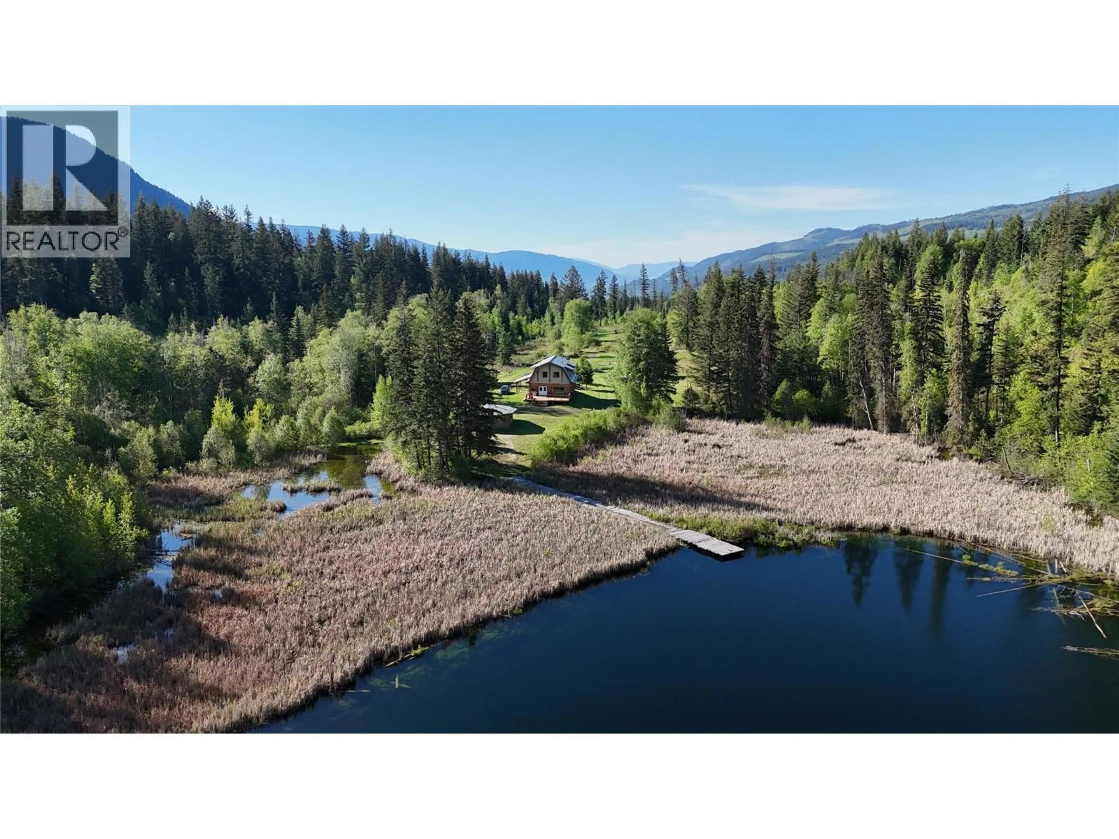 A pic from outside/outdoor area/front of a property/back of a property/a pic from drone, water/lake/river/ocean view for 4081 MCNAB ROAD, Little Fort British Columbia V0E2C0