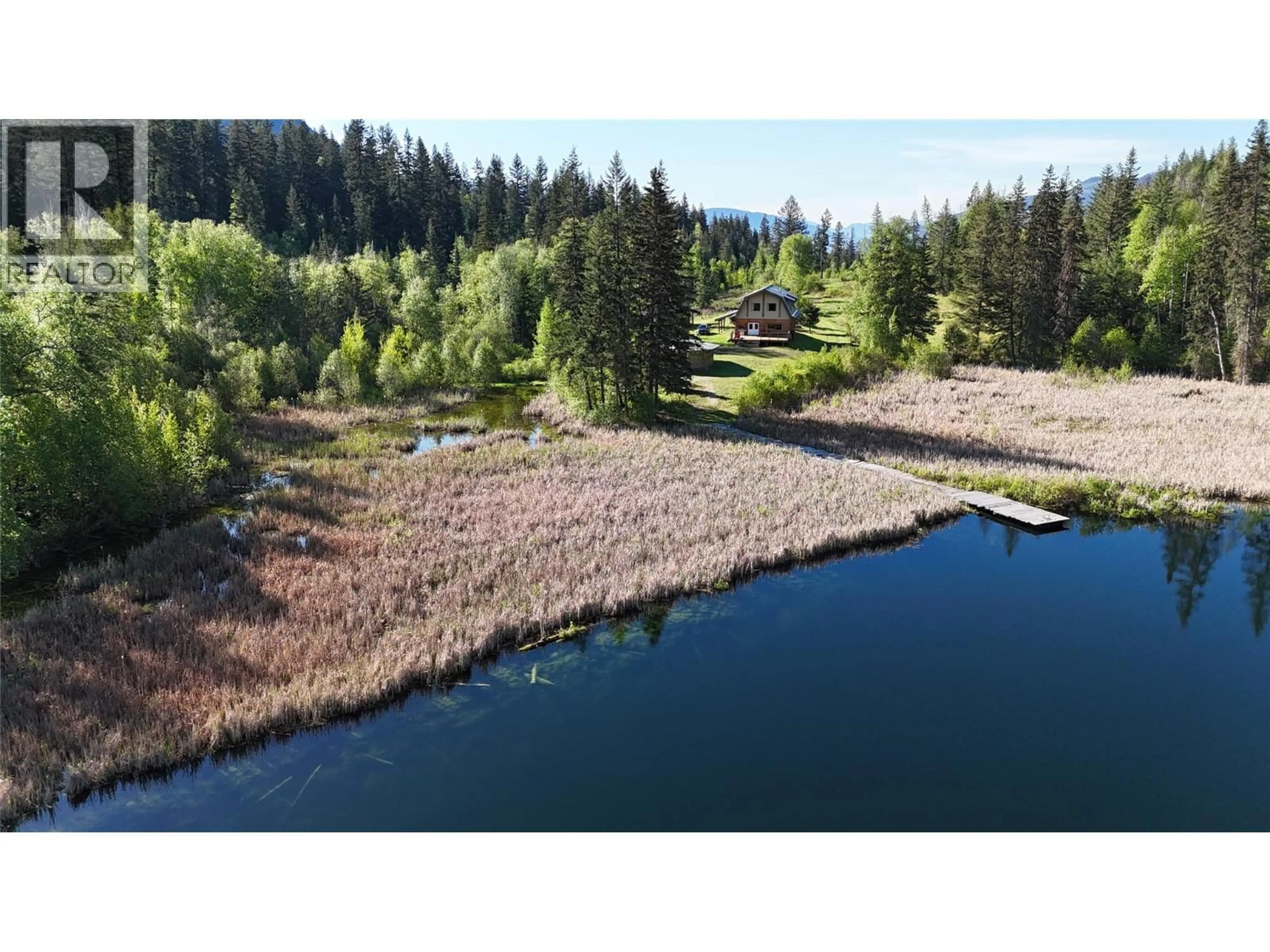 A pic from outside/outdoor area/front of a property/back of a property/a pic from drone, water/lake/river/ocean view for 4081 MCNAB ROAD, Little Fort British Columbia V0E2C0