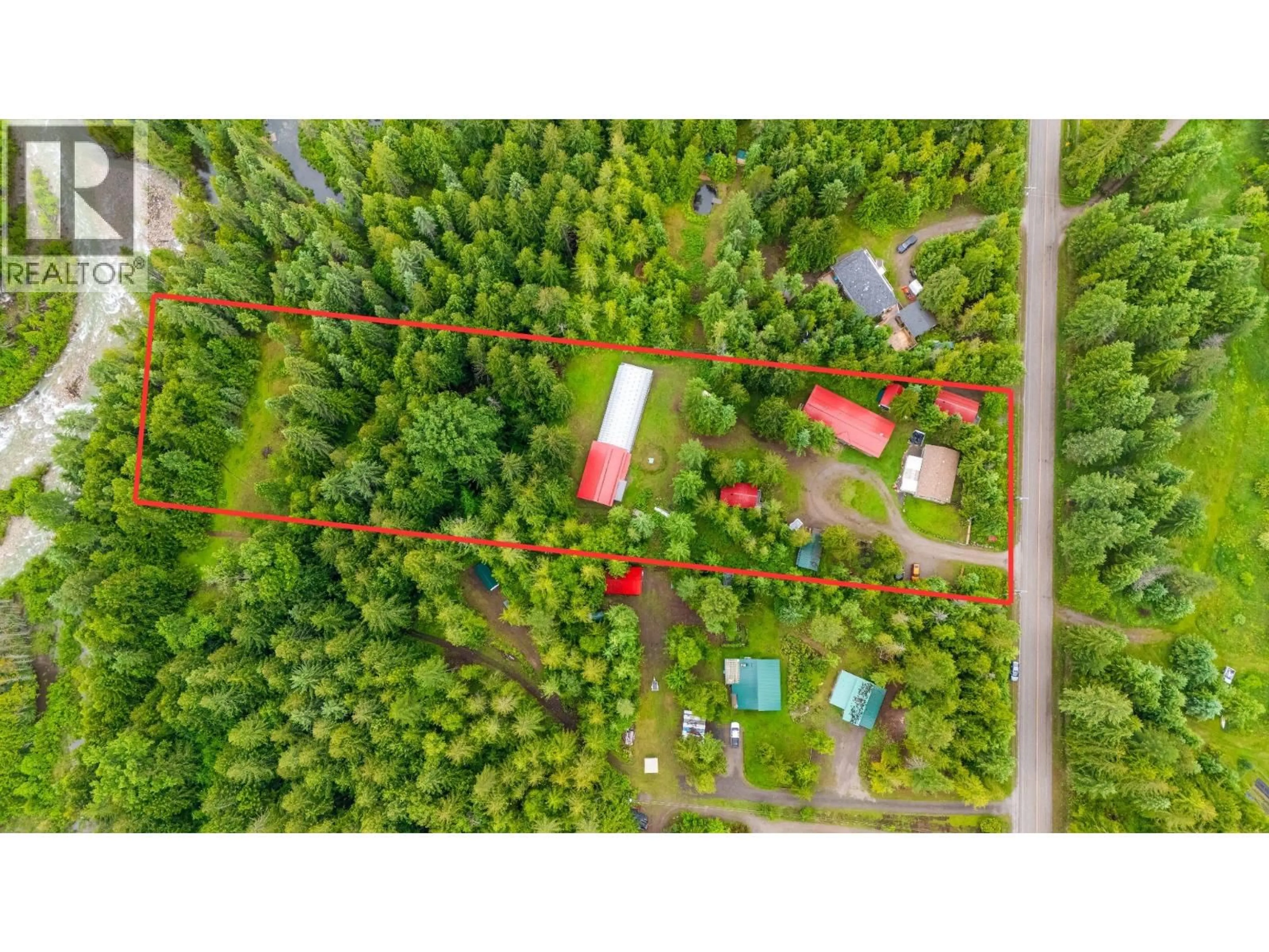 A pic from outside/outdoor area/front of a property/back of a property/a pic from drone, forest/trees view for 16424 WADDS ROAD, Crawford Bay British Columbia V0B1E0