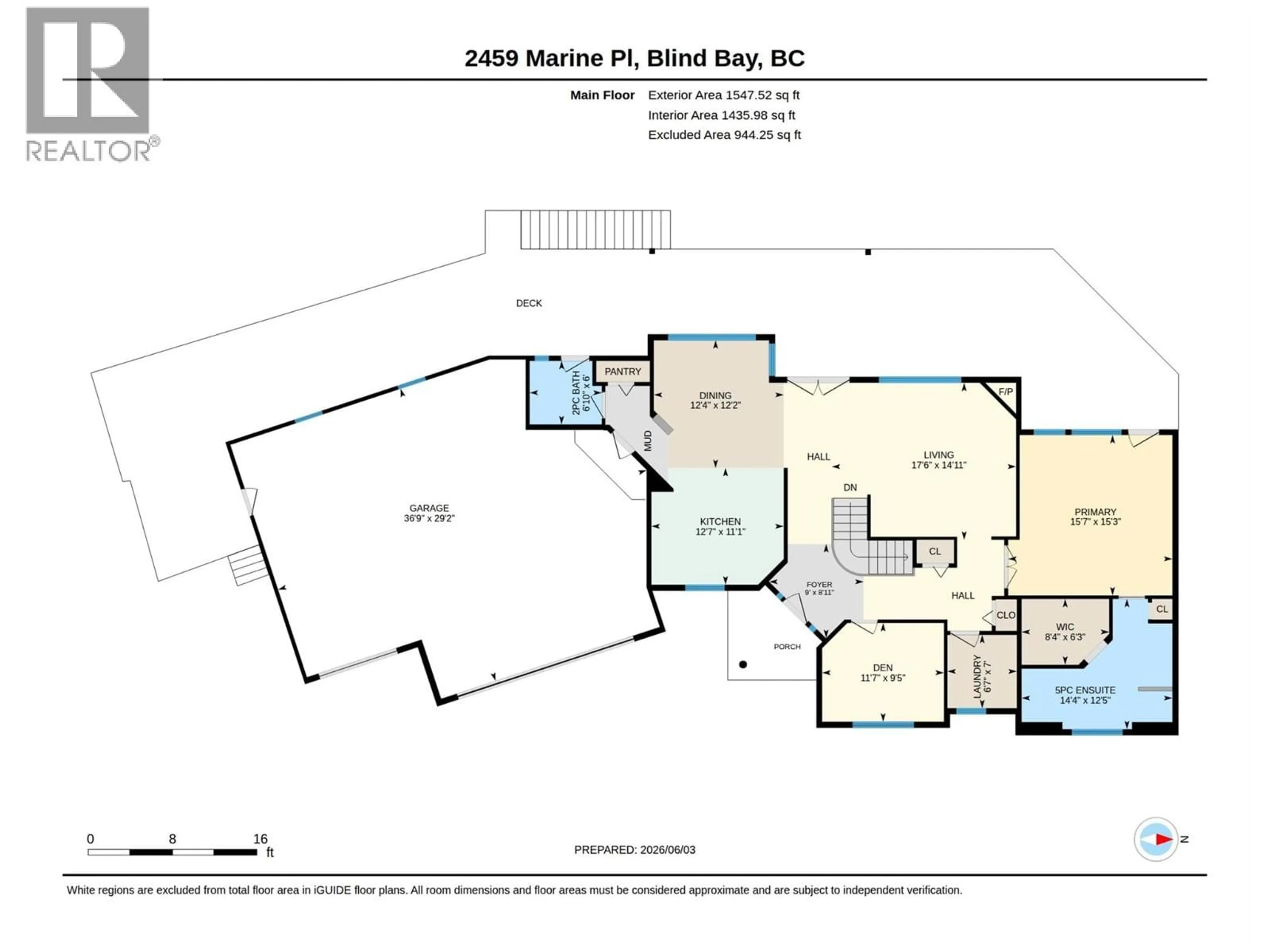 Floor plan for 2459 MARINE PLACE, Blind Bay British Columbia V0E1H1