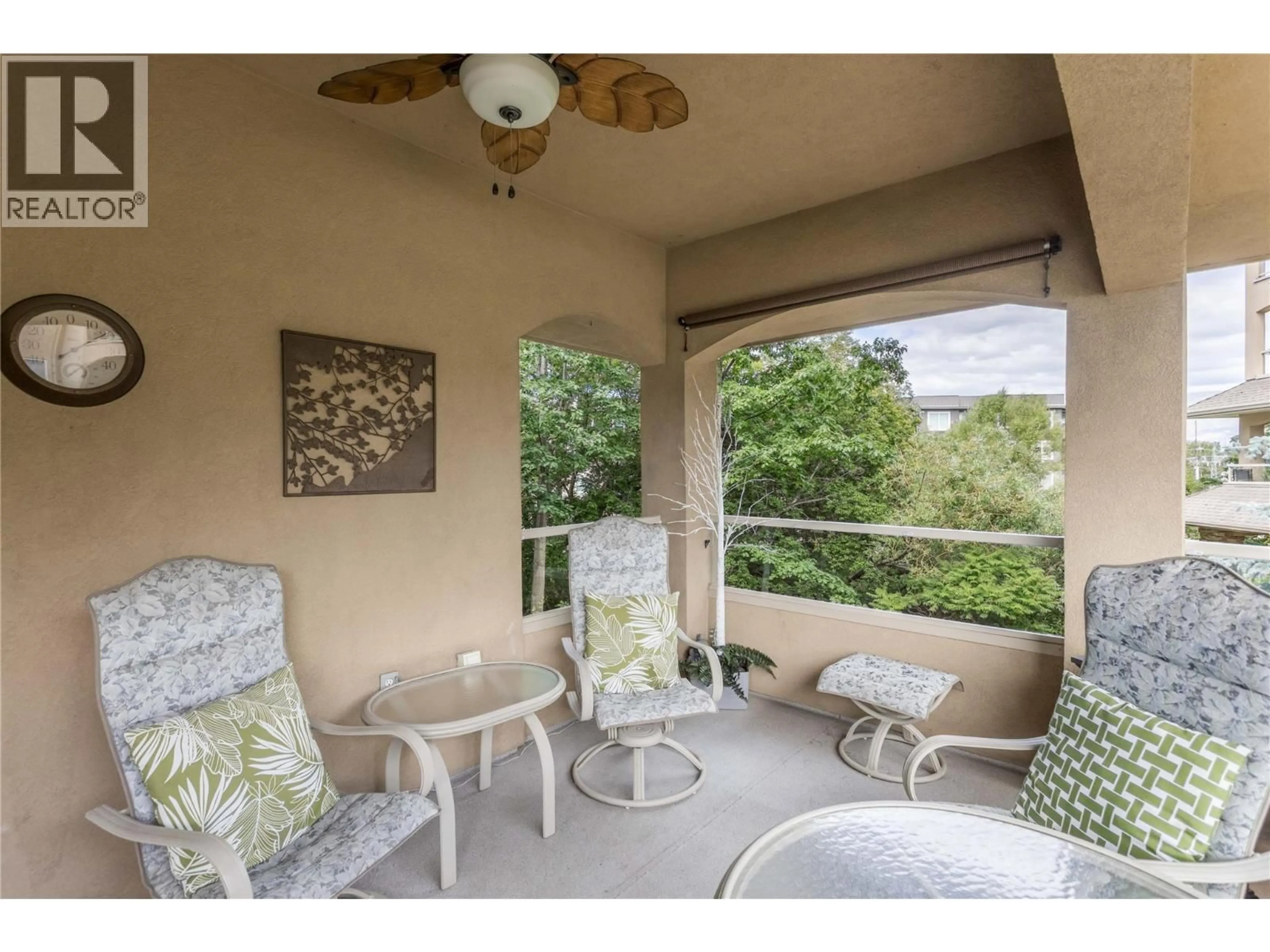 Patio, water/lake/river/ocean view for 213 - 1960 ENTERPRISE WAY, Kelowna British Columbia V1Y9S5