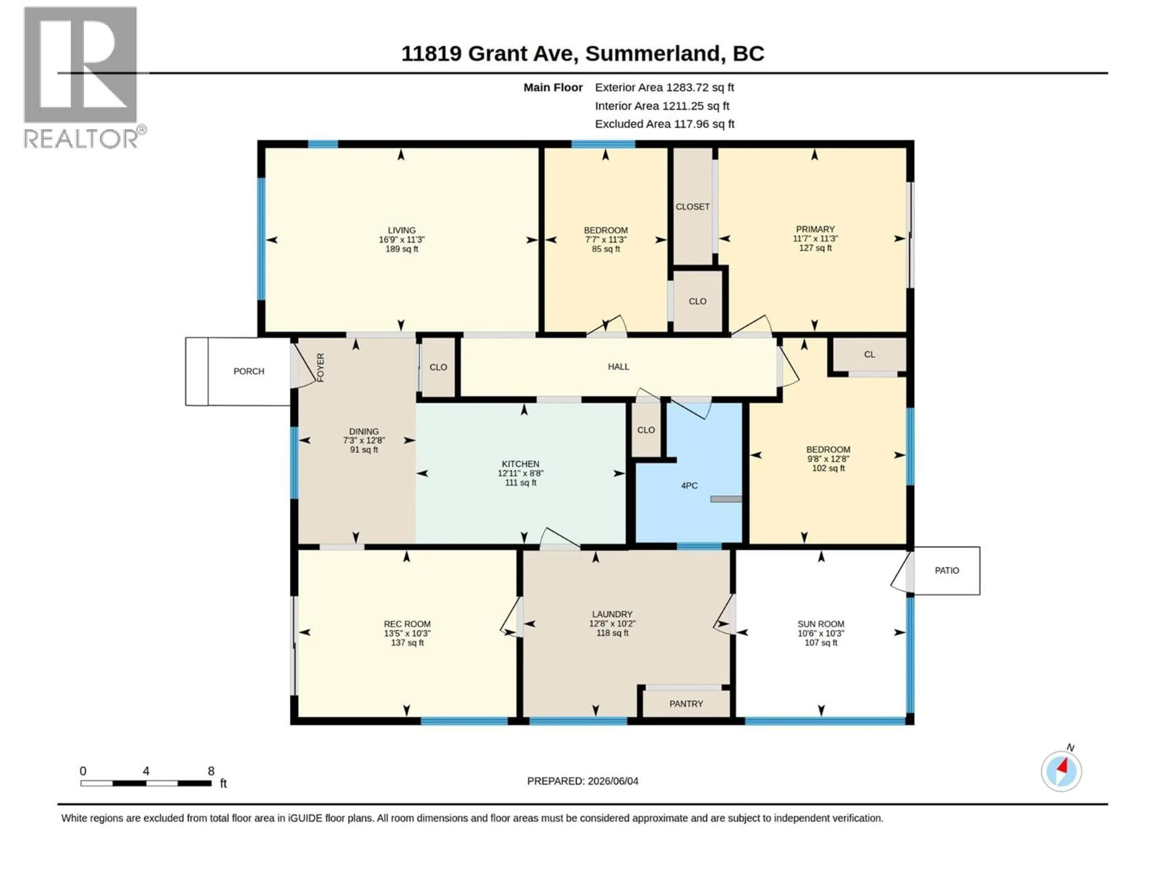 Floor plan for 11819 GRANT AVENUE, Summerland British Columbia V0H1Z8