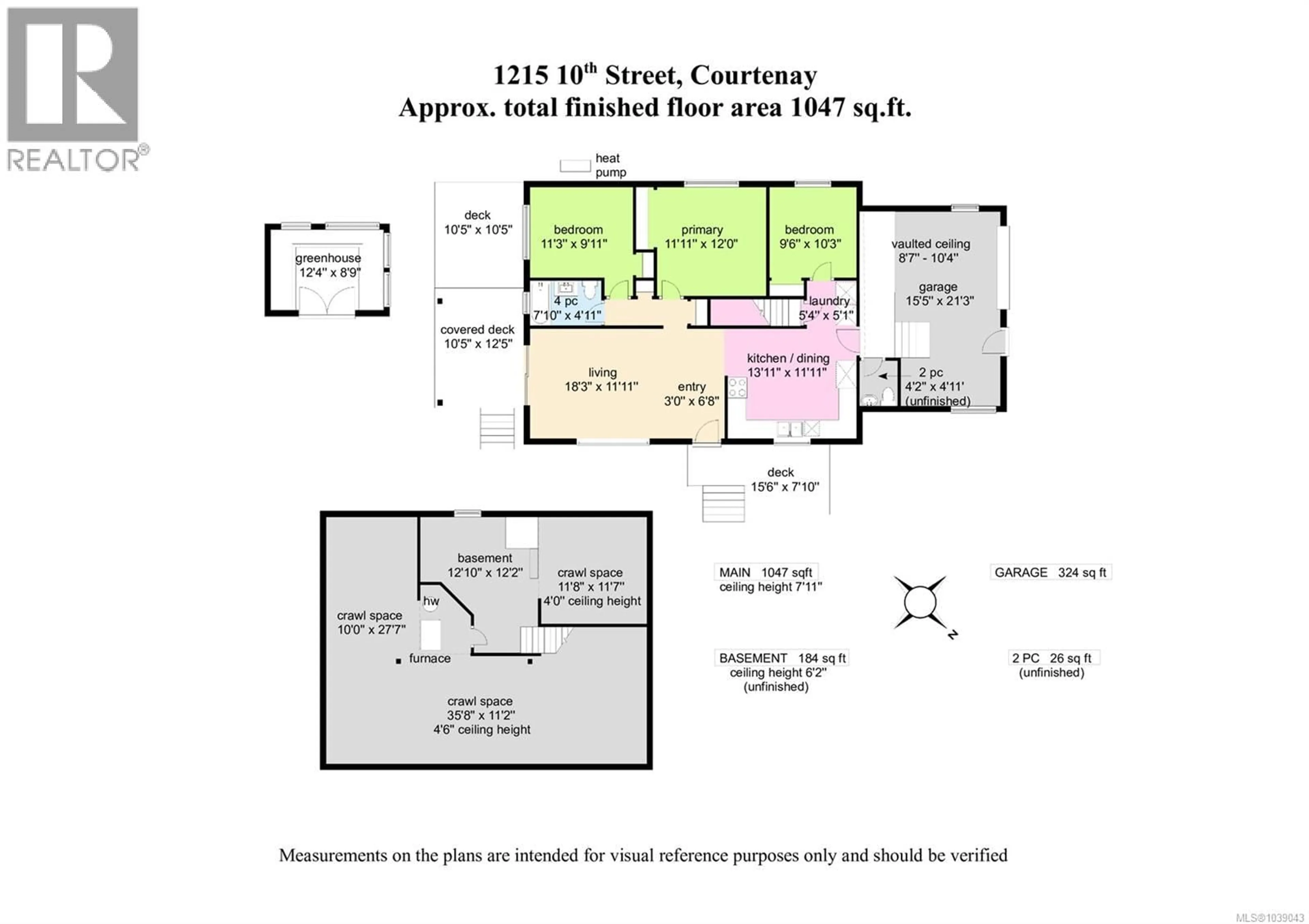 Floor plan for 1215 10TH STREET, Courtenay British Columbia V9N1R8