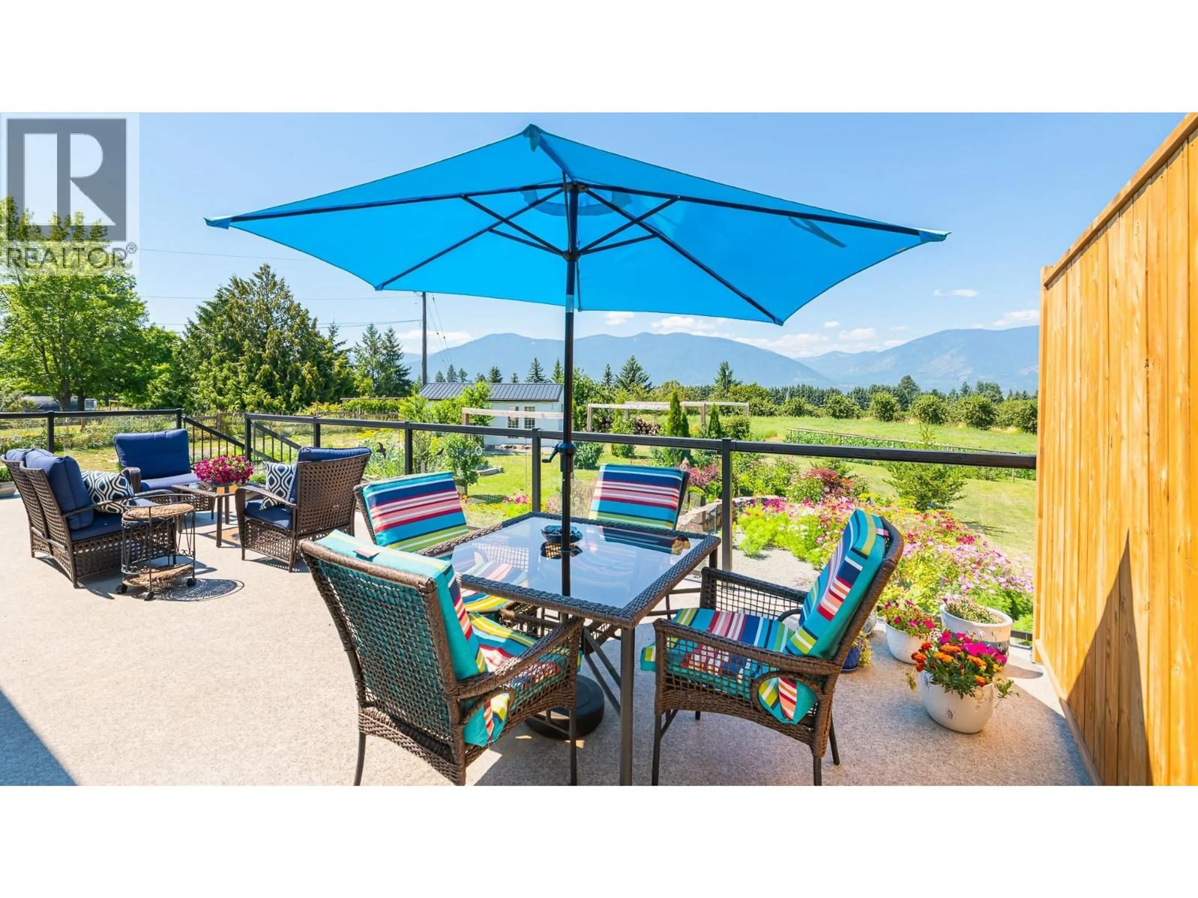 Patio, mountain view for 717 25TH AVENUE SOUTH, Erickson British Columbia V0B1G1