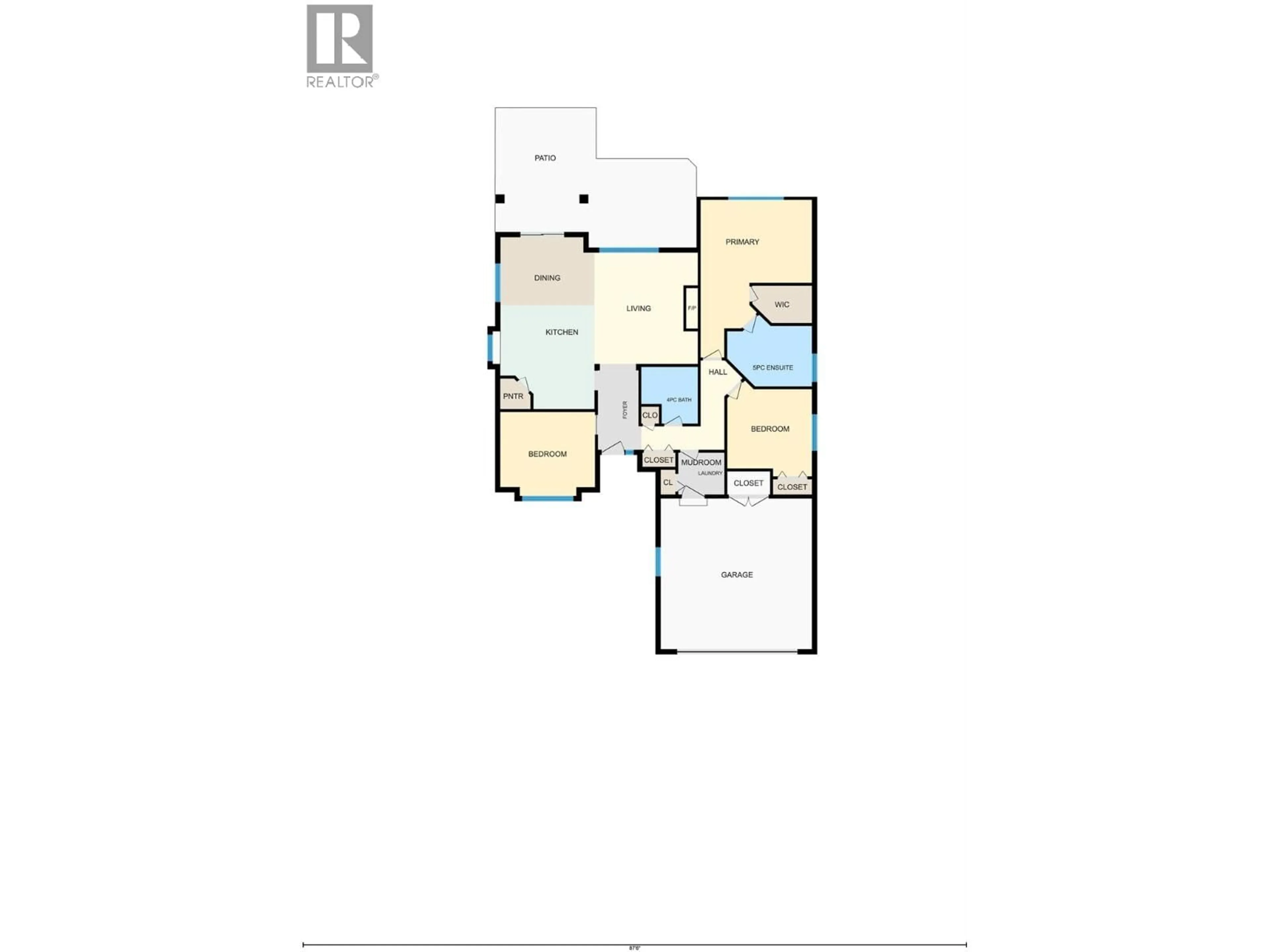 Floor plan for 436 - 665 COOK ROAD, Kelowna British Columbia V1W4T4
