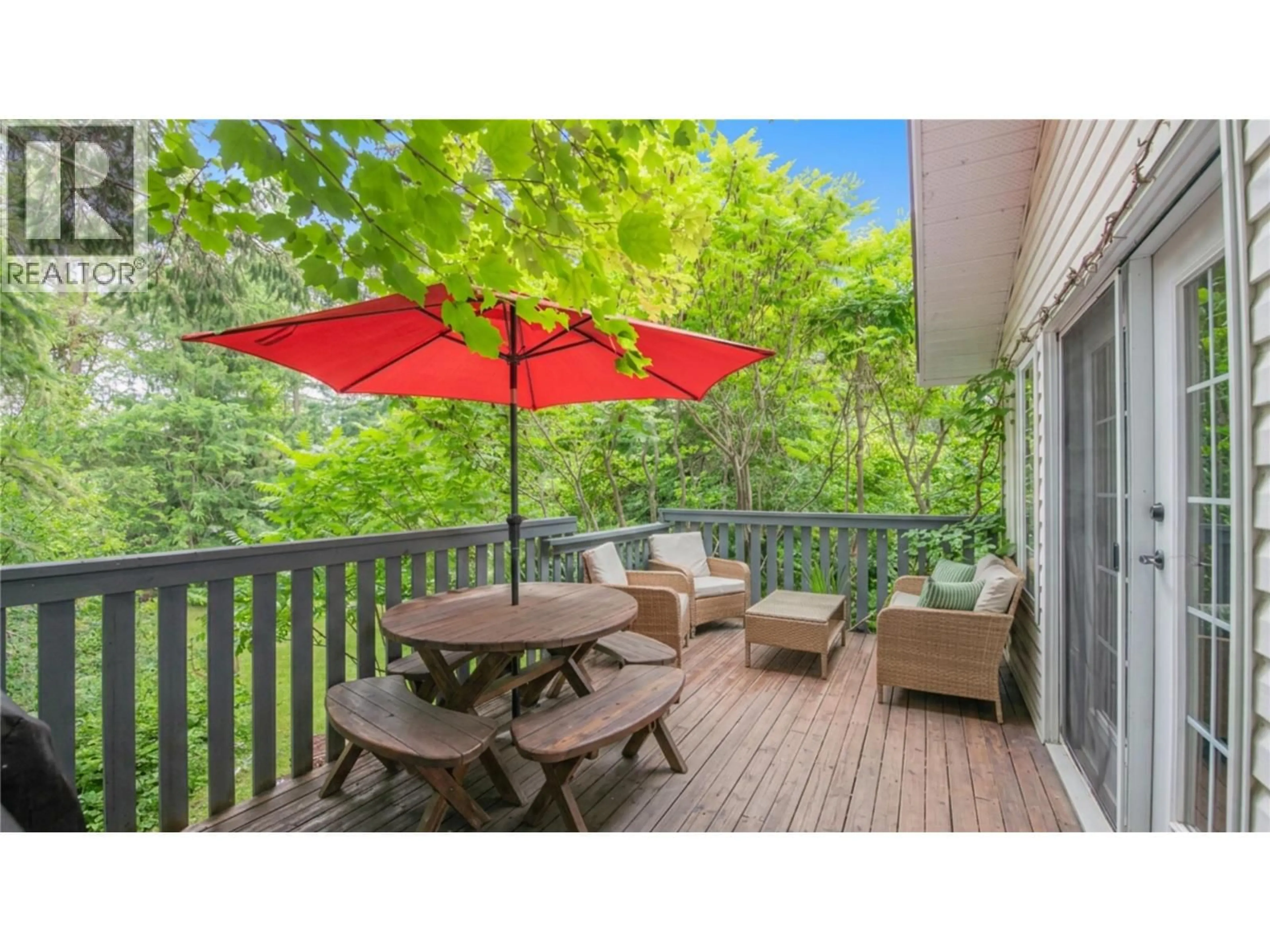 Patio, forest/trees view for 33 BIRCH ROAD, Lumby British Columbia V0E2G5