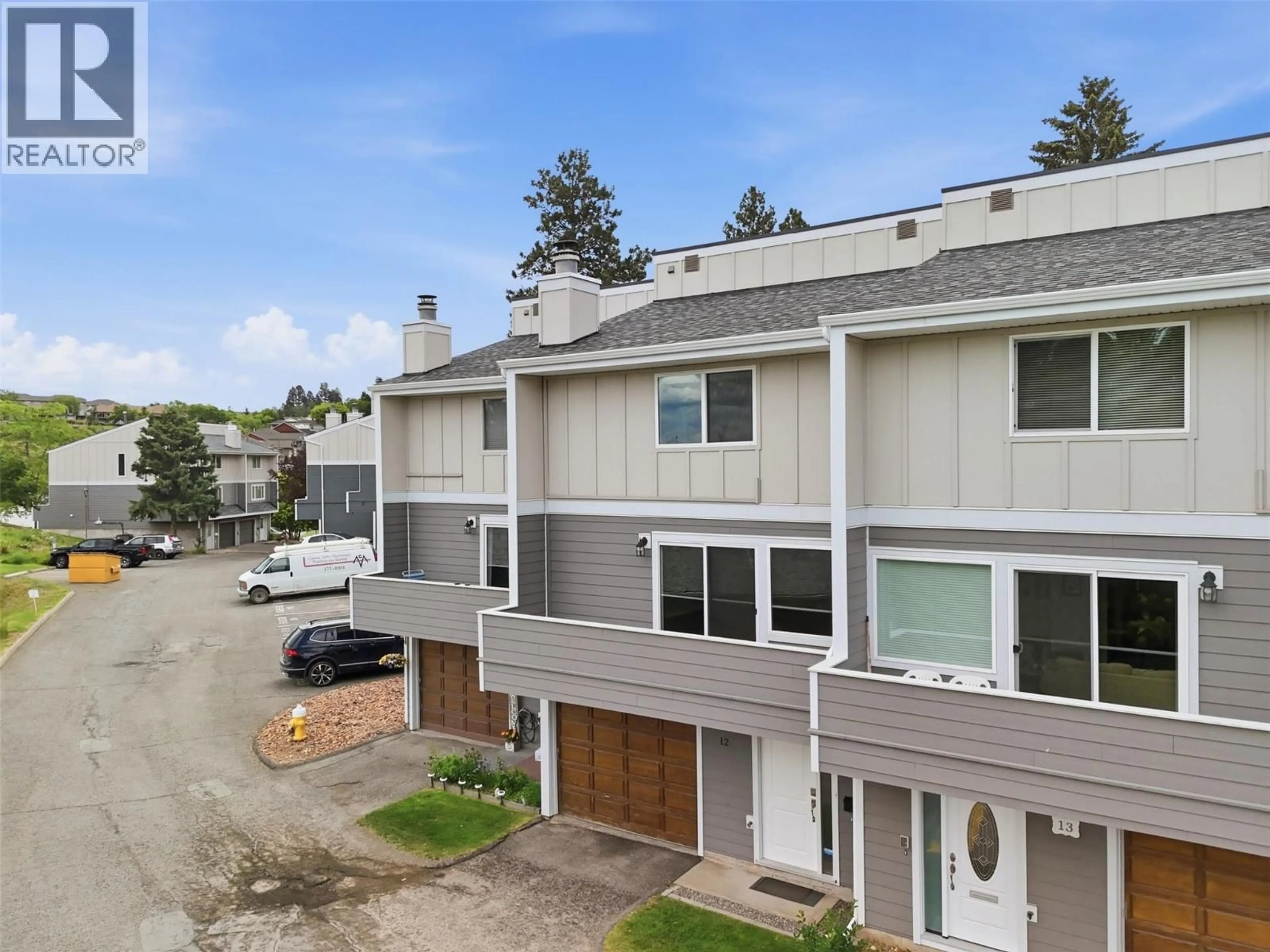 A pic from outside/outdoor area/front of a property/back of a property/a pic from drone, street for 12 - 1810 SPRINGHILL DRIVE, Kamloops British Columbia V2E1P9