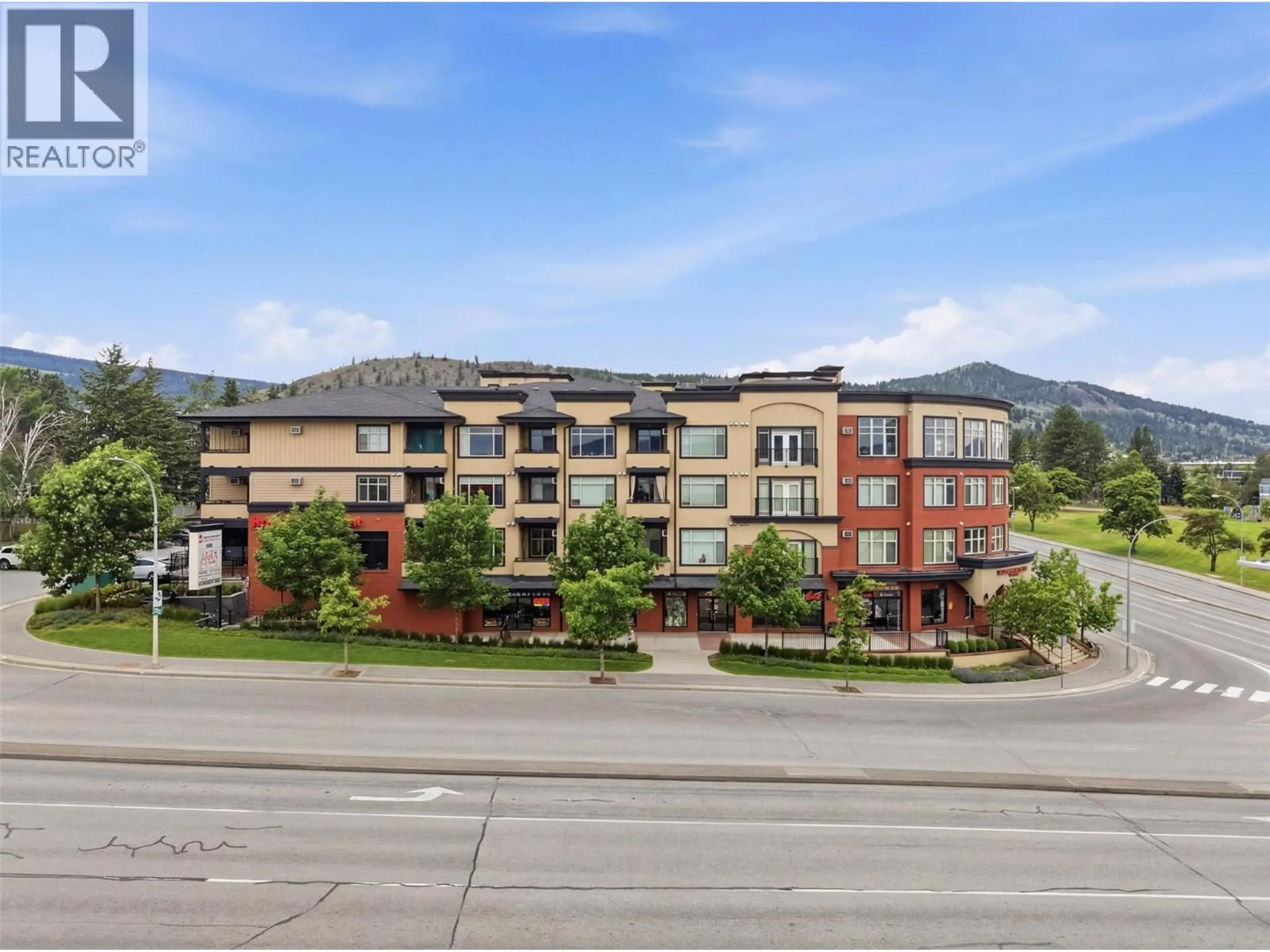 A pic from outside/outdoor area/front of a property/back of a property/a pic from drone, mountain view for 106 - 755 MCGILL ROAD, Kamloops British Columbia V2C0B6