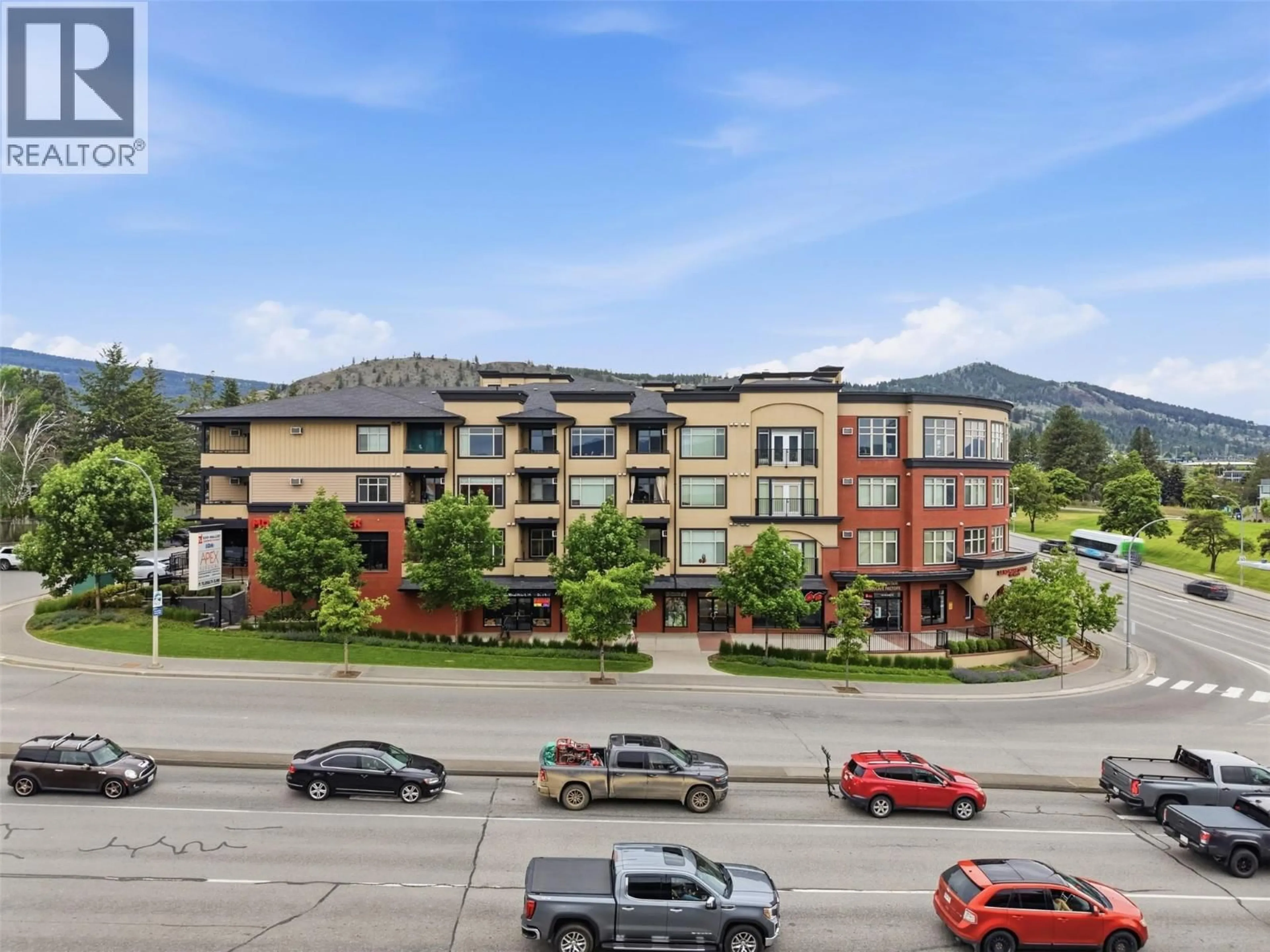 A pic from outside/outdoor area/front of a property/back of a property/a pic from drone, mountain view for 106 - 755 MCGILL ROAD, Kamloops British Columbia V2C0B6