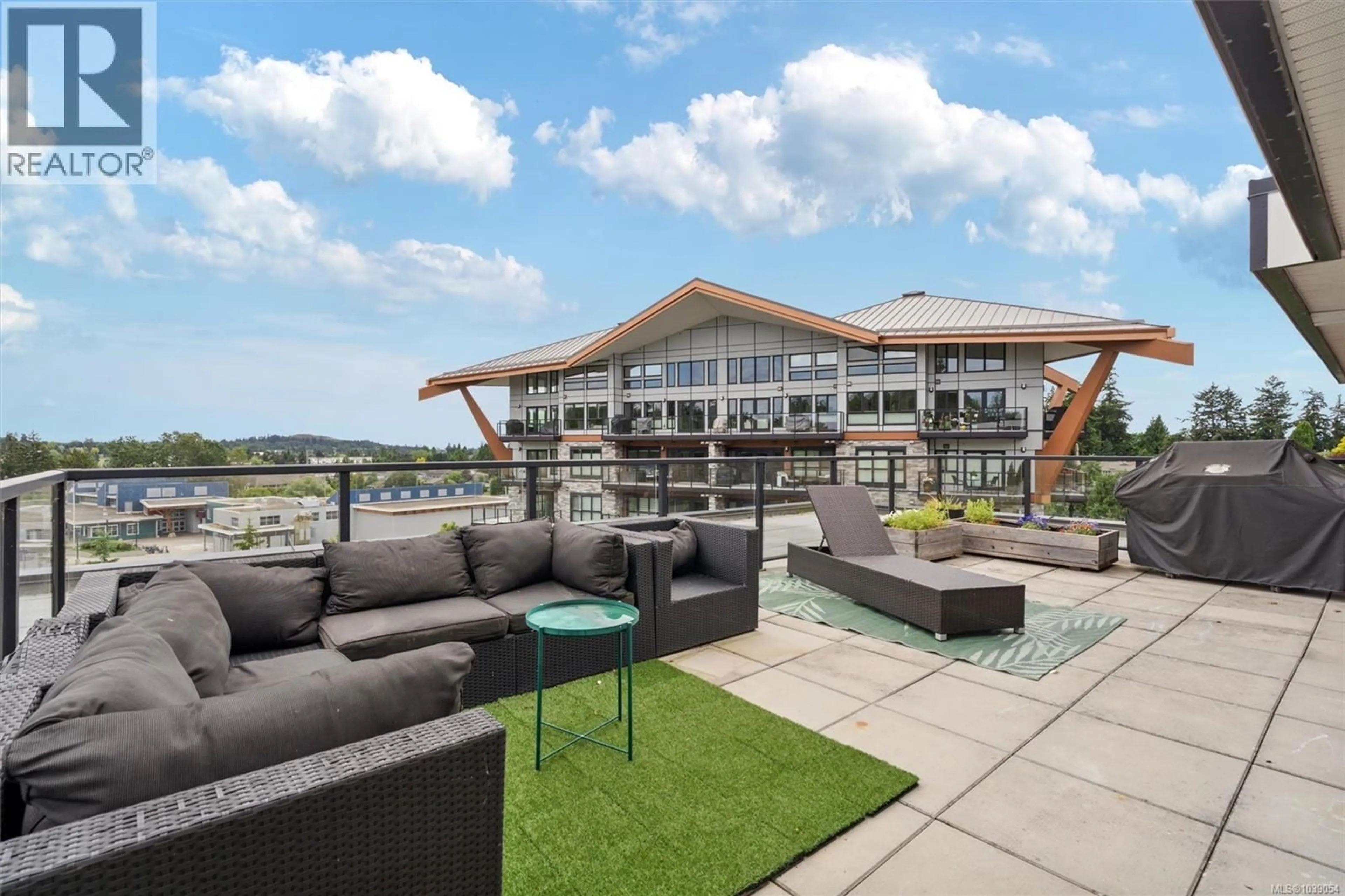 Patio, water/lake/river/ocean view for 503 - 742 TRAVINO LANE, Saanich British Columbia V8Z0E2