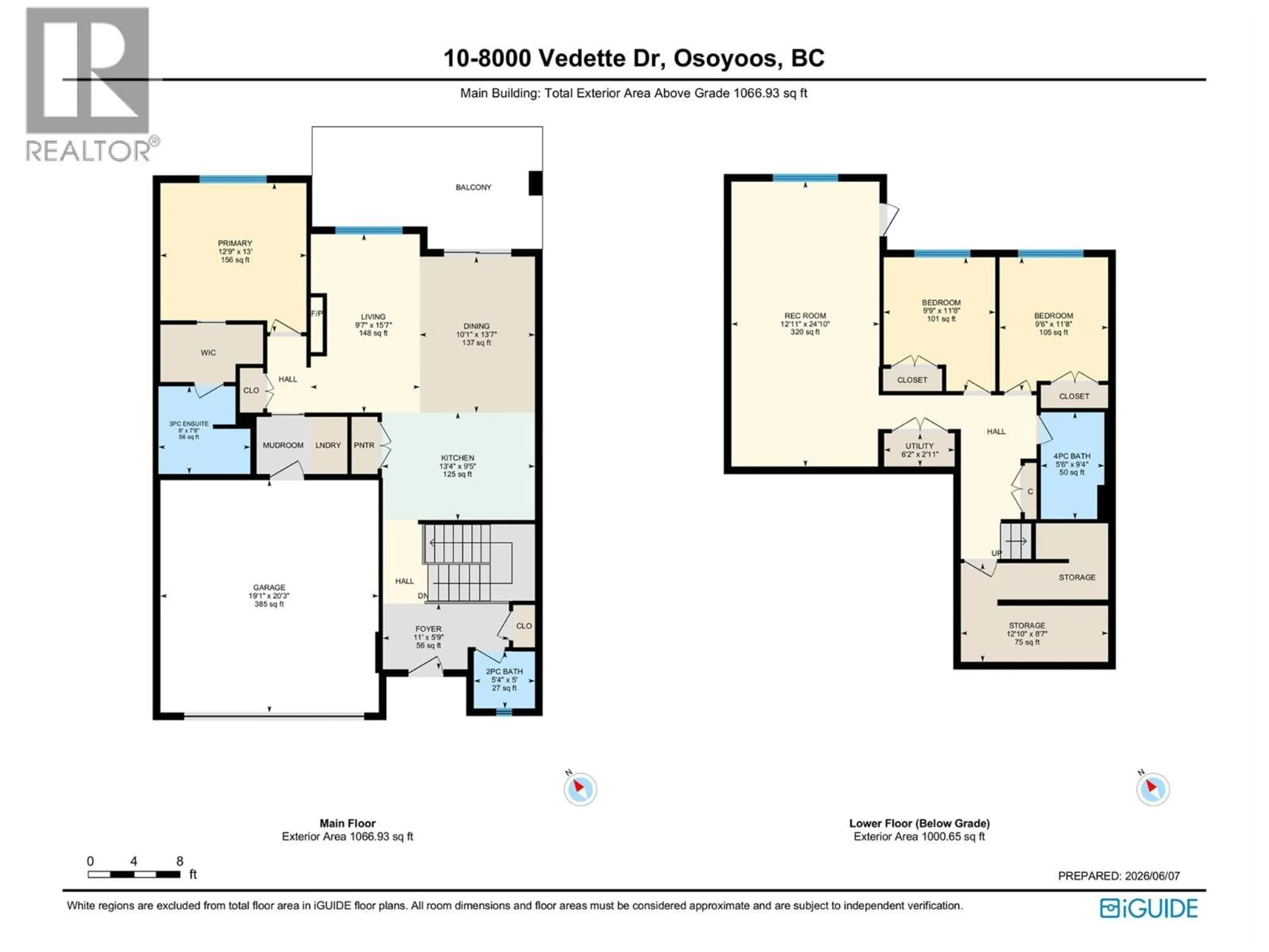 Floor plan for 10 - 8000 VEDETTE DRIVE, Osoyoos British Columbia V0H1V2
