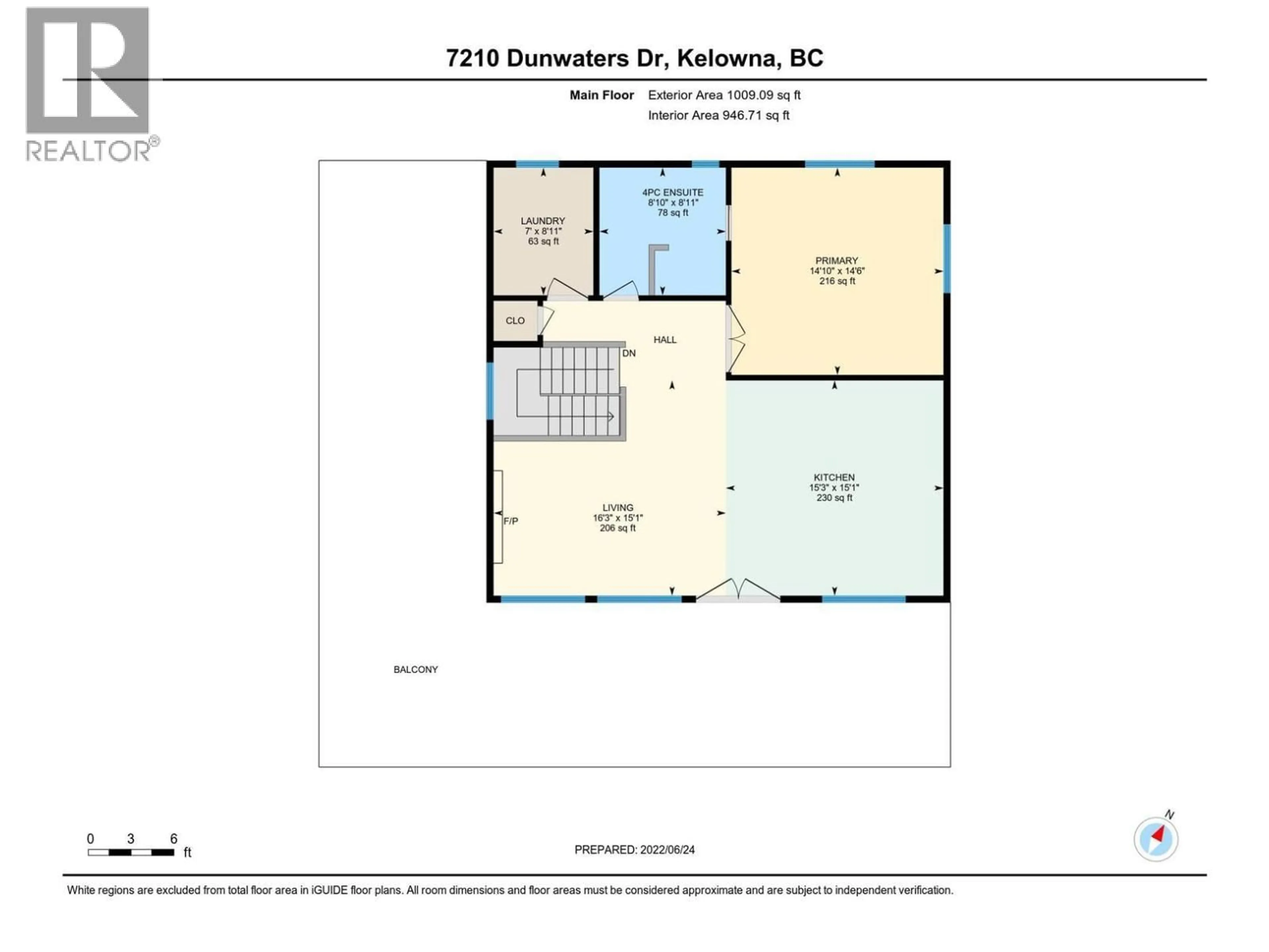 Floor plan for 7210 DUNWATERS ROAD, Kelowna British Columbia V1Z3W5