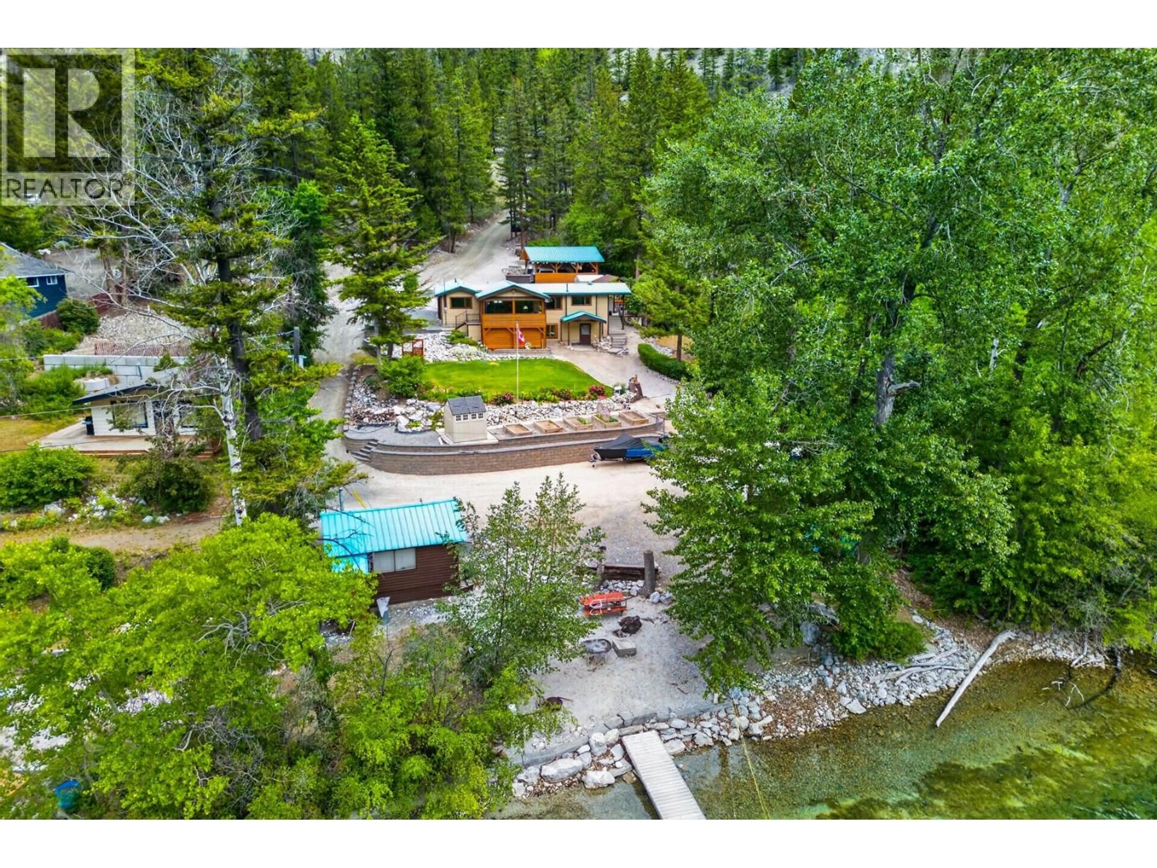 A pic from outside/outdoor area/front of a property/back of a property/a pic from drone, water/lake/river/ocean view for 46300 SEA TO SKY 99 NORTH HIGHWAY, Lillooet British Columbia V0K1H0