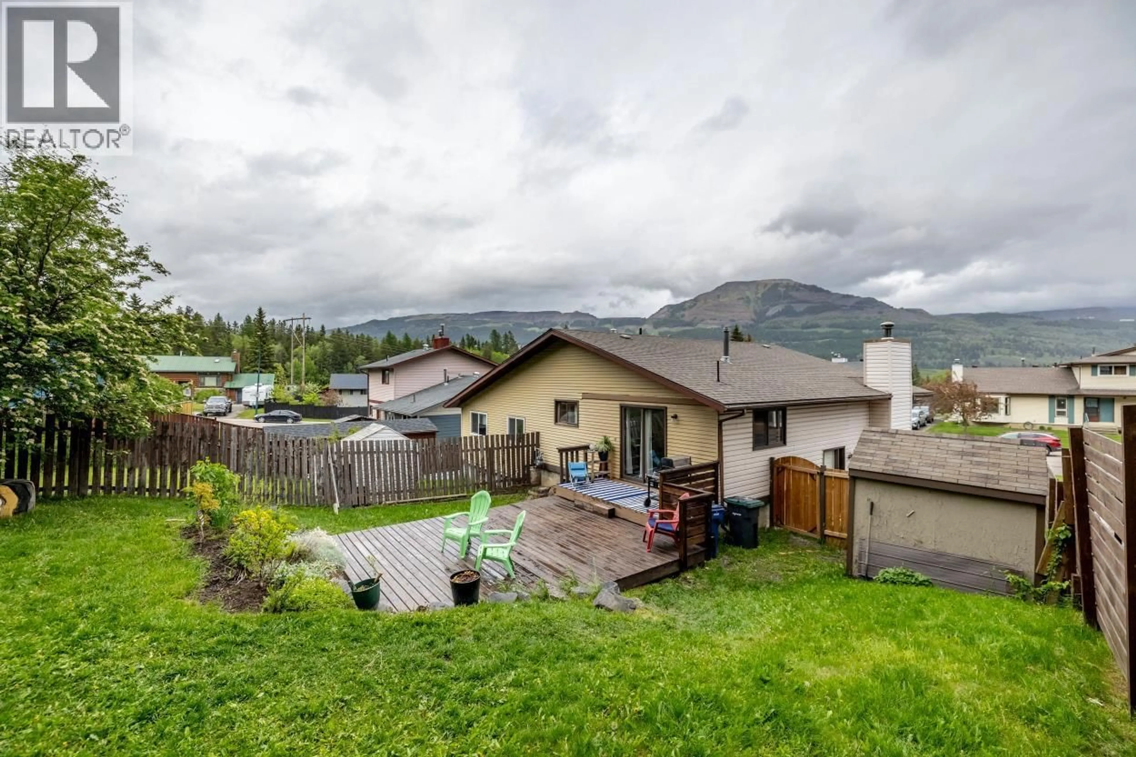 A pic from outside/outdoor area/front of a property/back of a property/a pic from drone, mountain view for 1241 PINYON ROAD, Sparwood British Columbia V0B2G0
