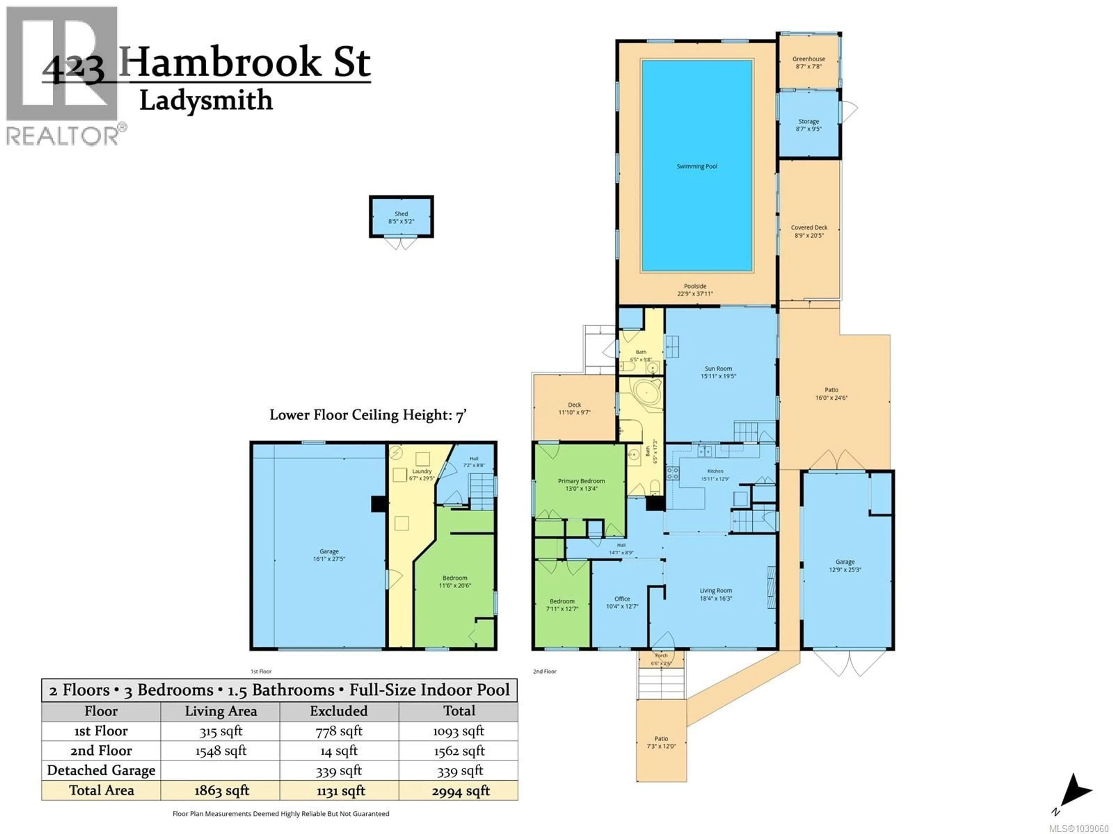 Floor plan for 423 HAMBROOK STREET, Ladysmith British Columbia V9G1A9