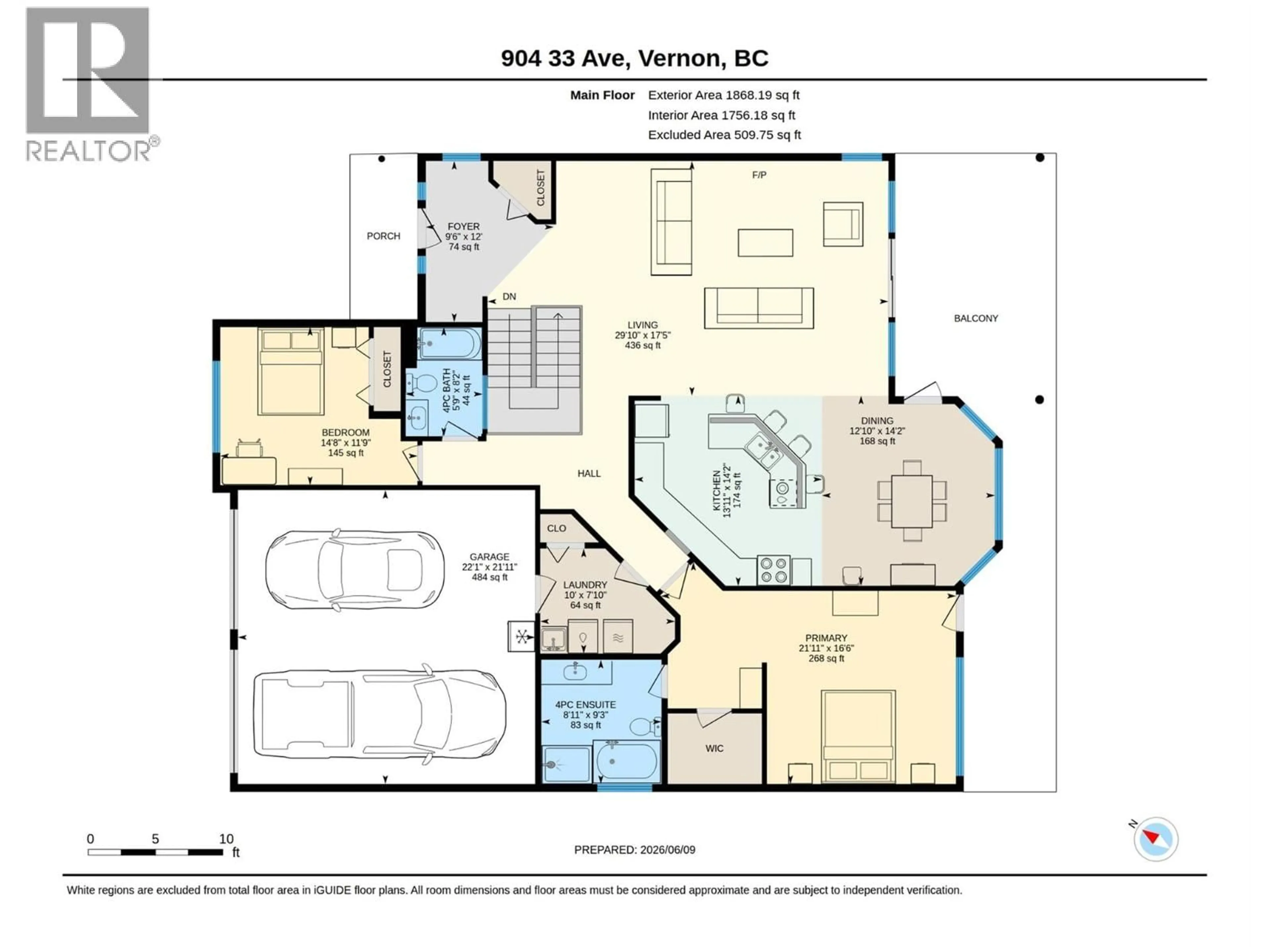 Floor plan for 904 33 AVENUE, Vernon British Columbia V1T9V7