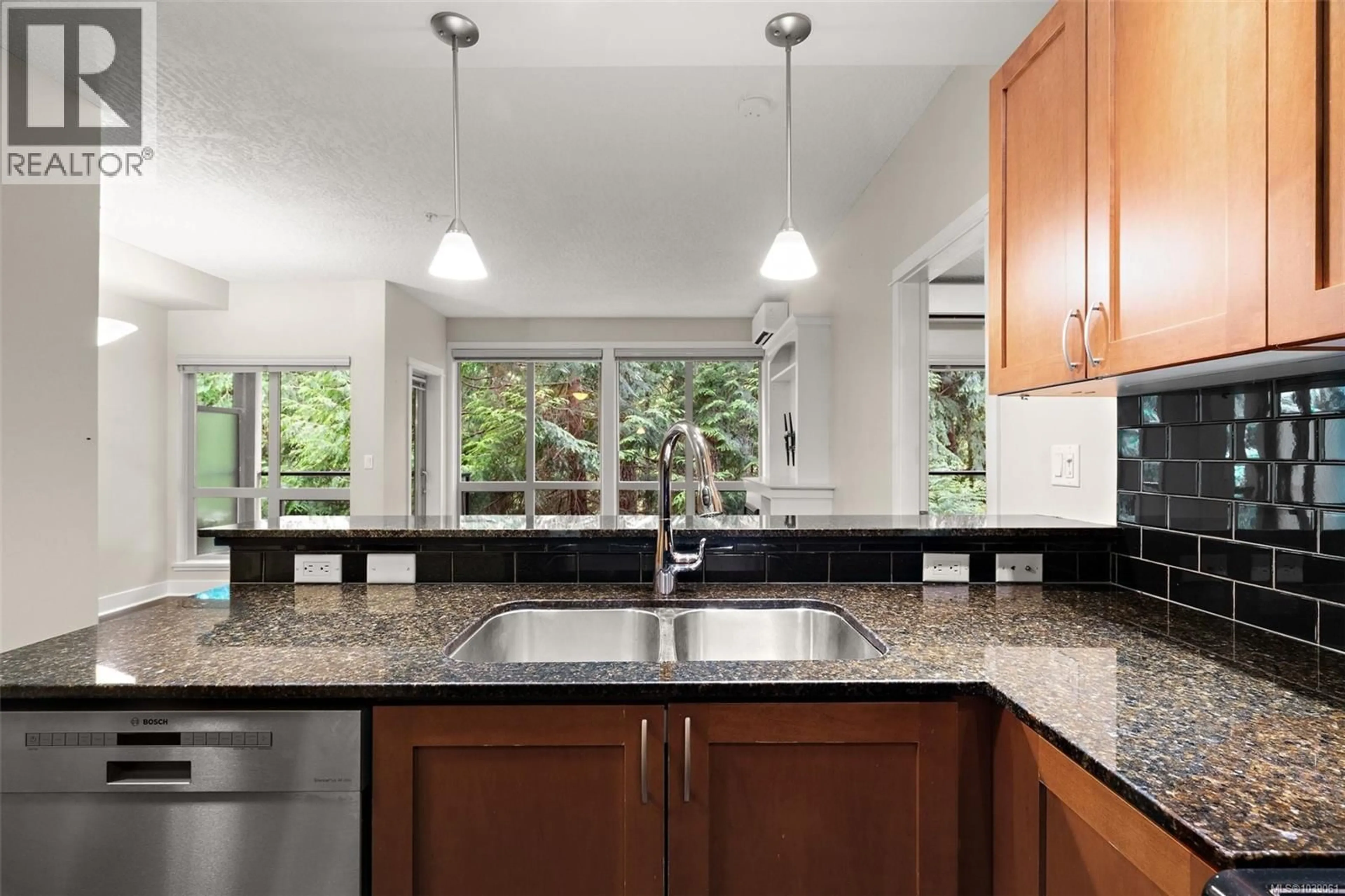Open concept kitchen, ceramic/tile floor for 205 - 631 BROOKSIDE ROAD, Colwood British Columbia L1L1L1
