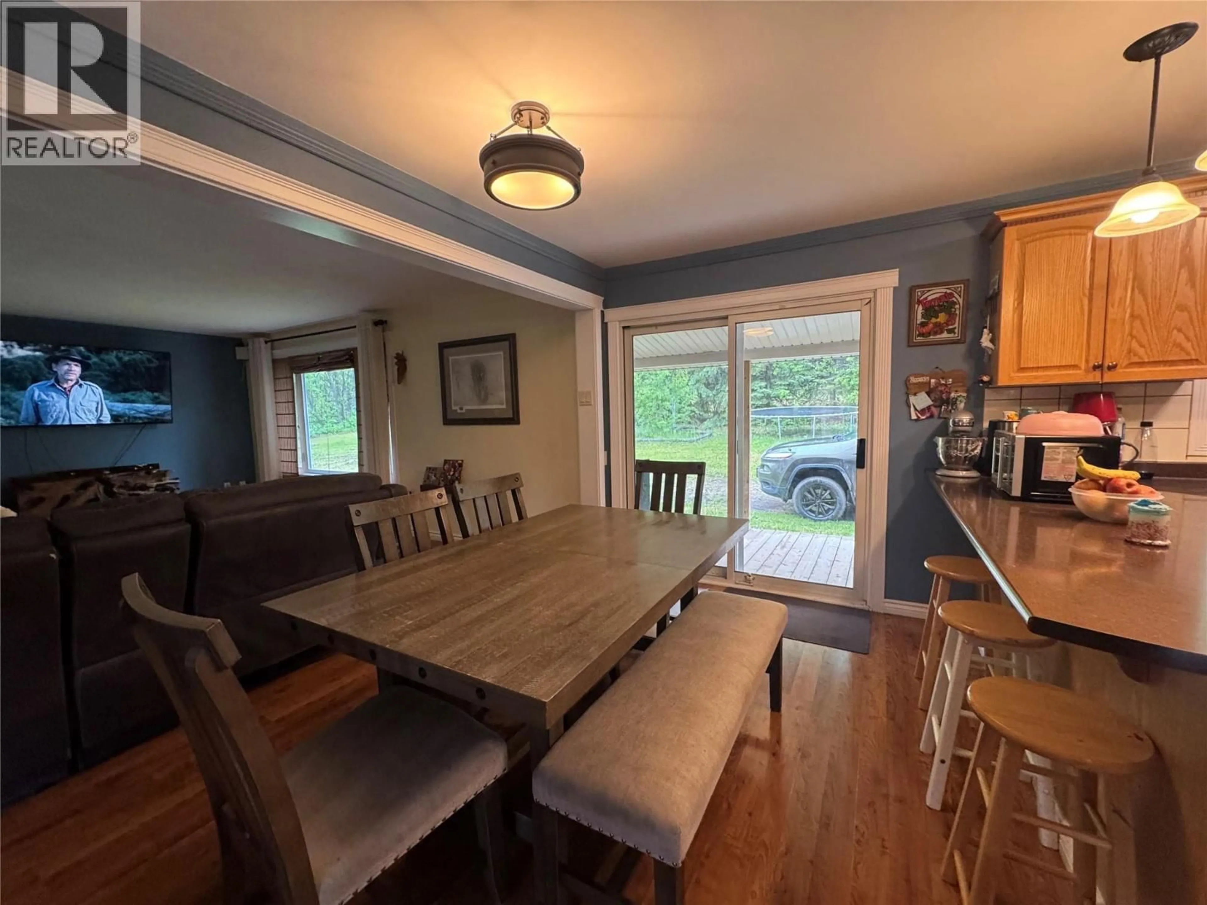 Dining room, wood/laminate floor for 13932 BROWN PITT ROAD, Pouce Coupe British Columbia V0C2C0