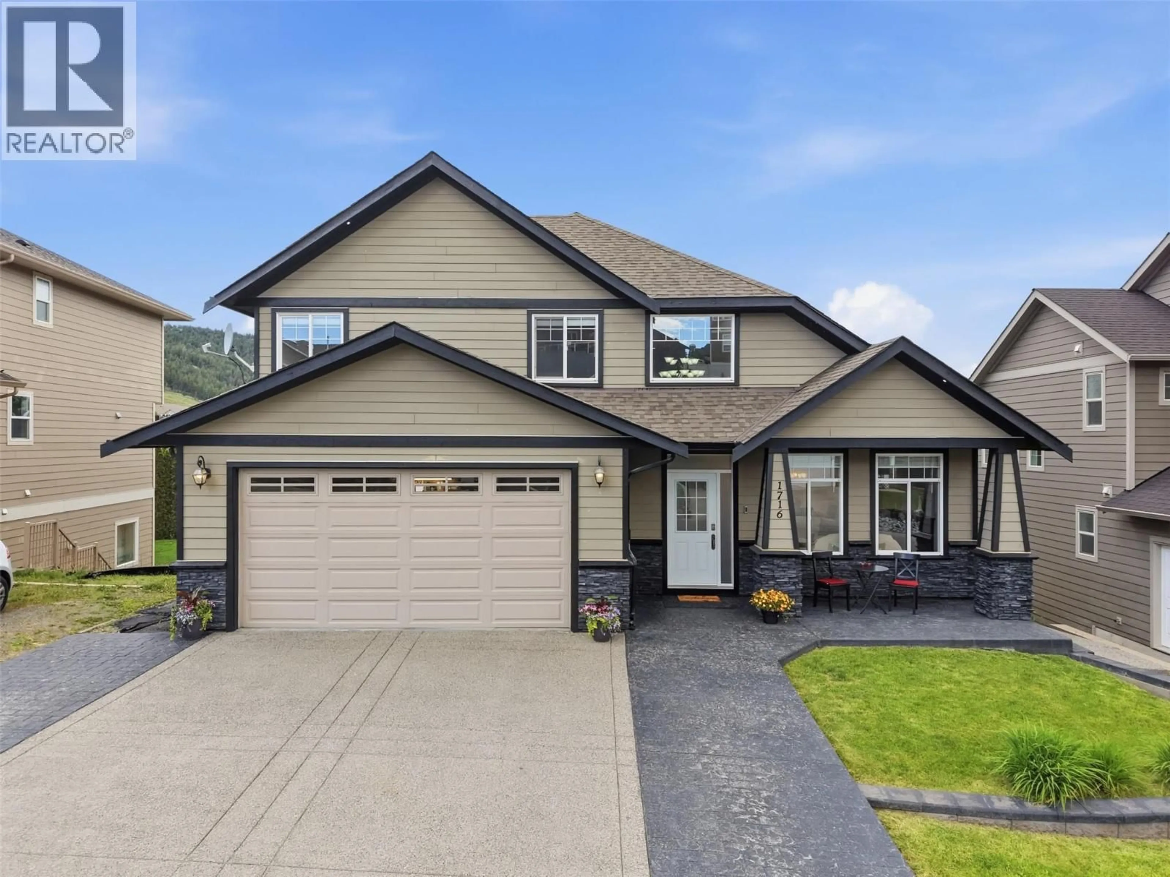 Home with vinyl exterior material, street for 1716 FOXTAIL DRIVE, Kamloops British Columbia V1S0B1