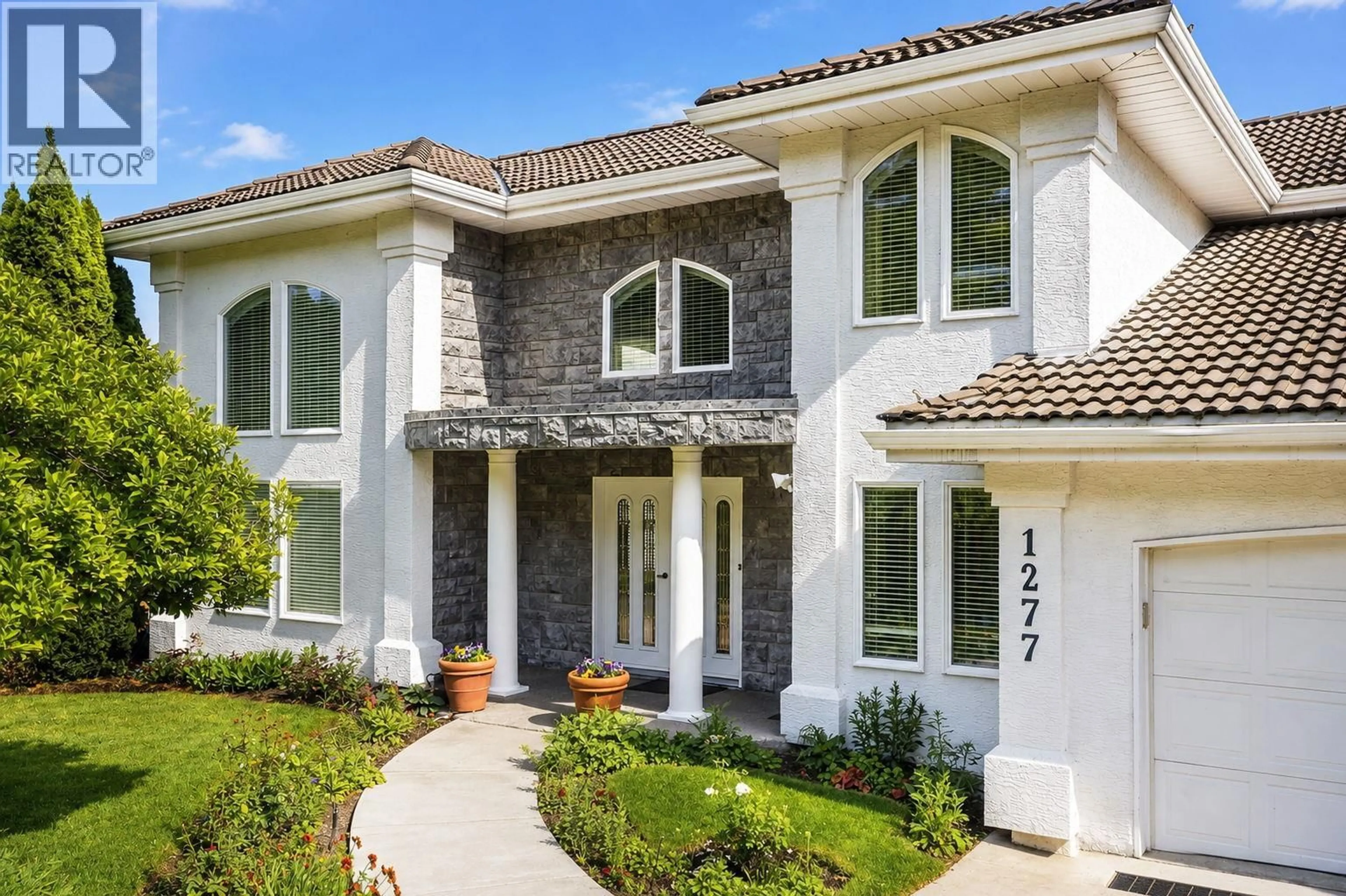 Home with brick exterior material, street for 1277 MENU ROAD, West Kelowna British Columbia V1Z2J6