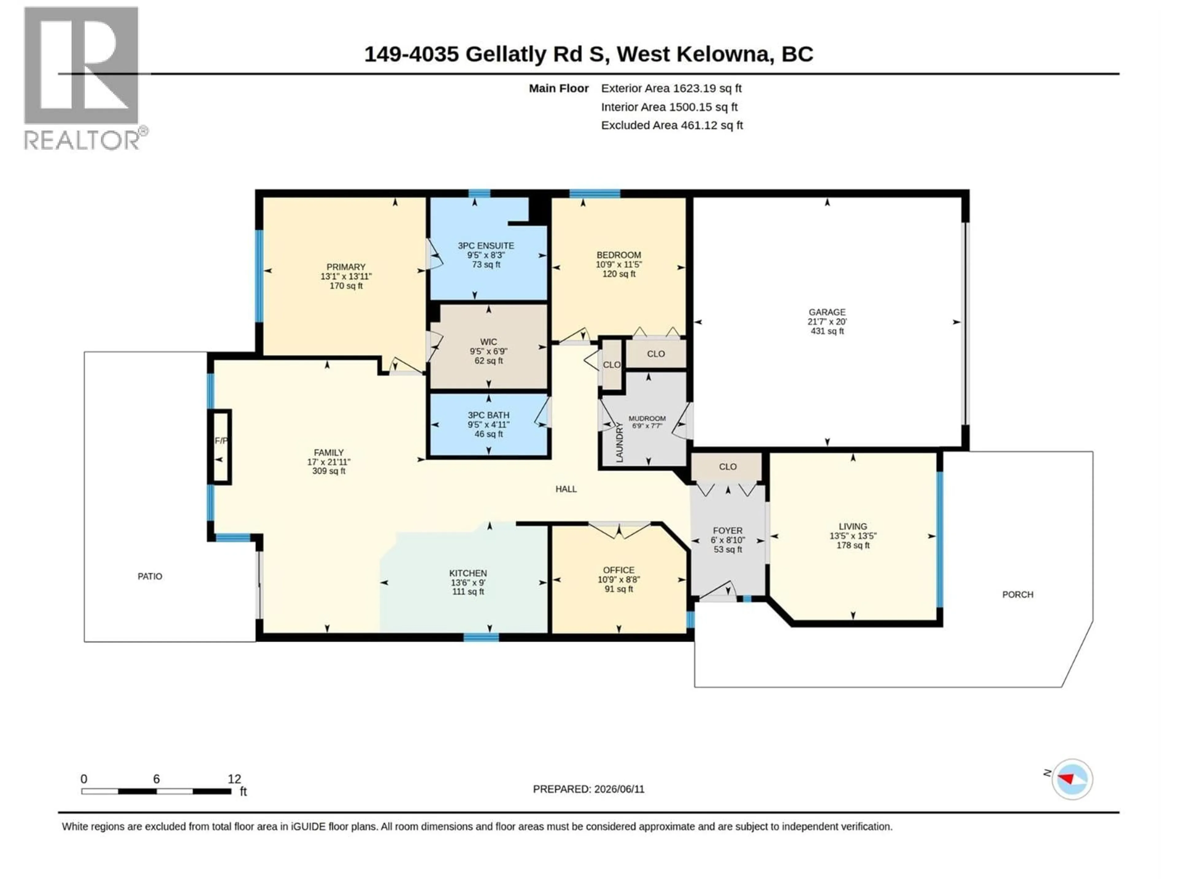 Floor plan for 149 - 4035 GELLATLY ROAD, West Kelowna British Columbia V4T1R7
