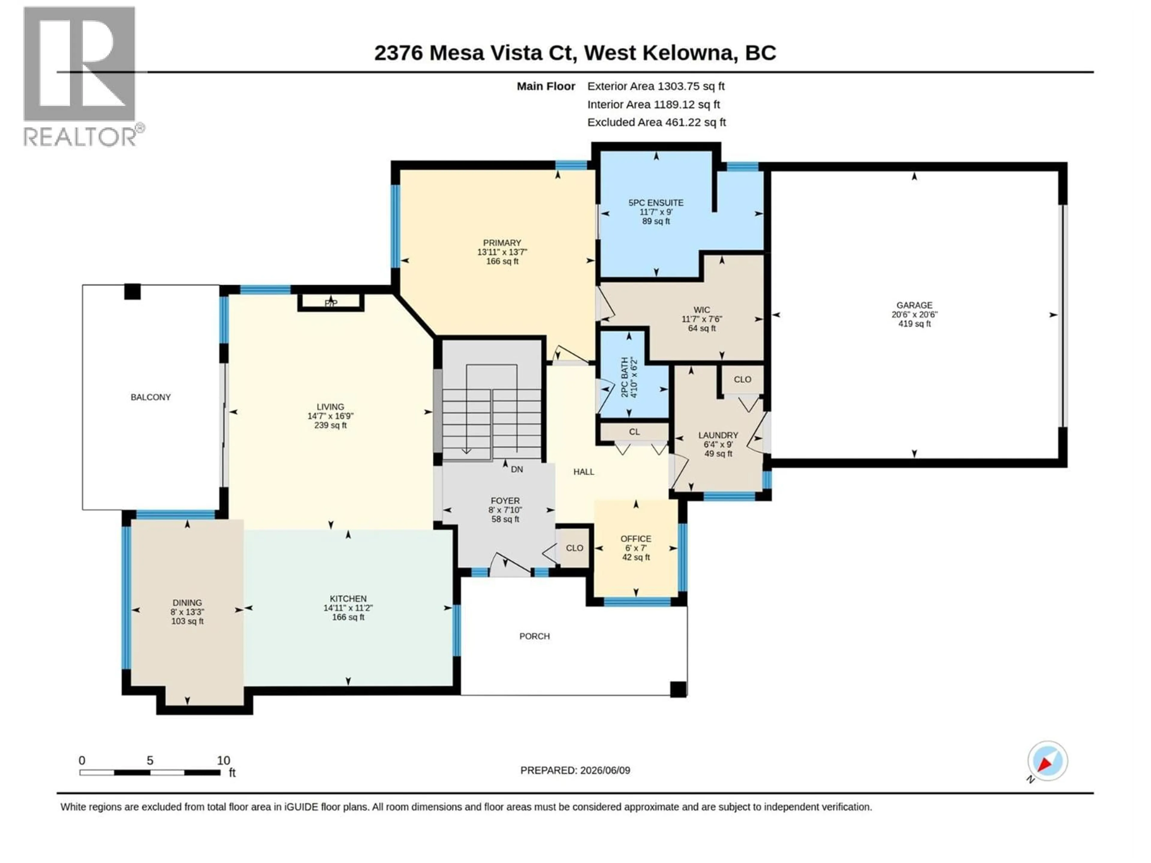 Floor plan for 2376 MESA VISTA COURT, Westbank British Columbia V4T2X9