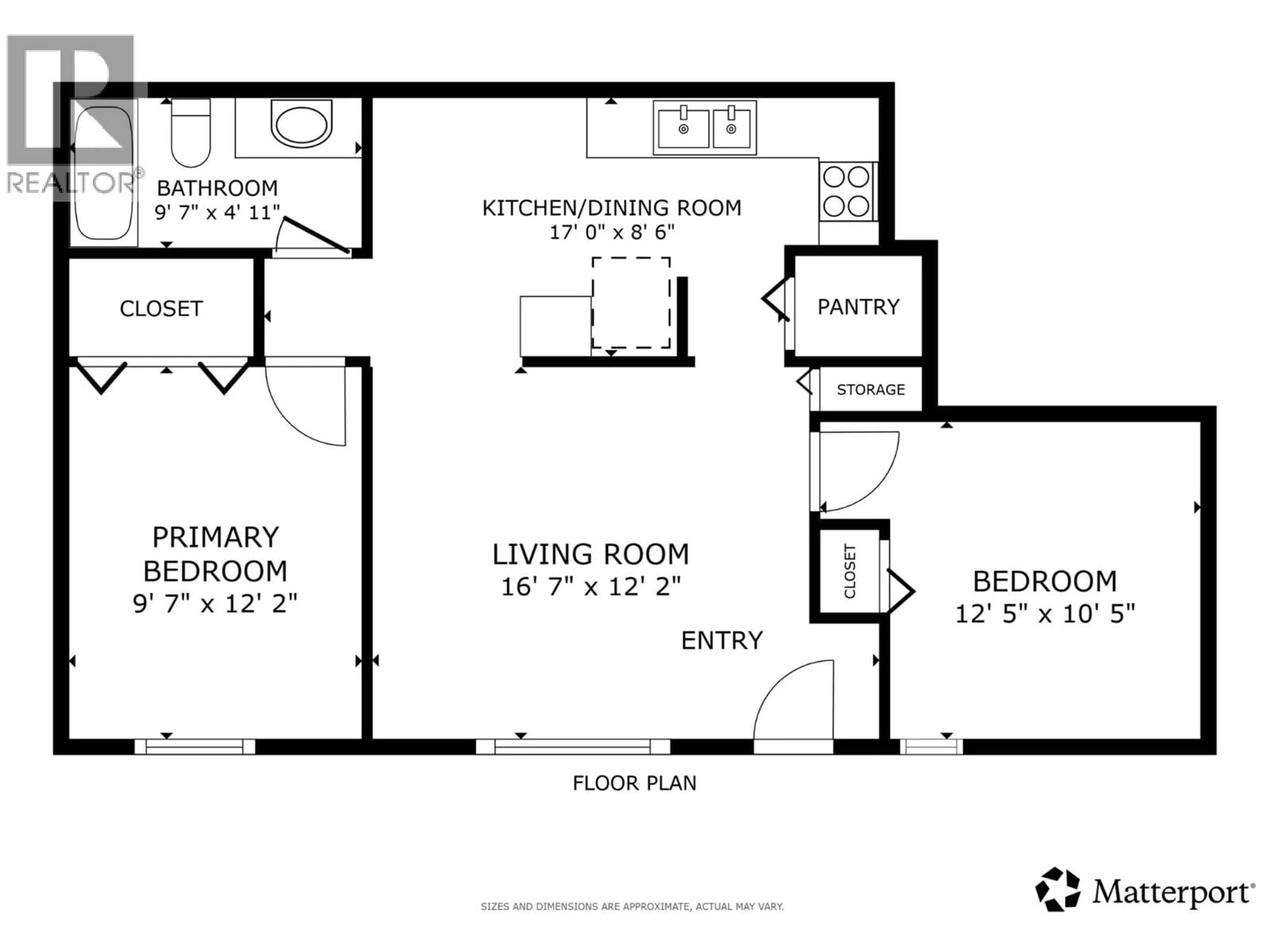 Floor plan for 115 - 505 BROWNE ROAD, Vernon British Columbia V1T7M2