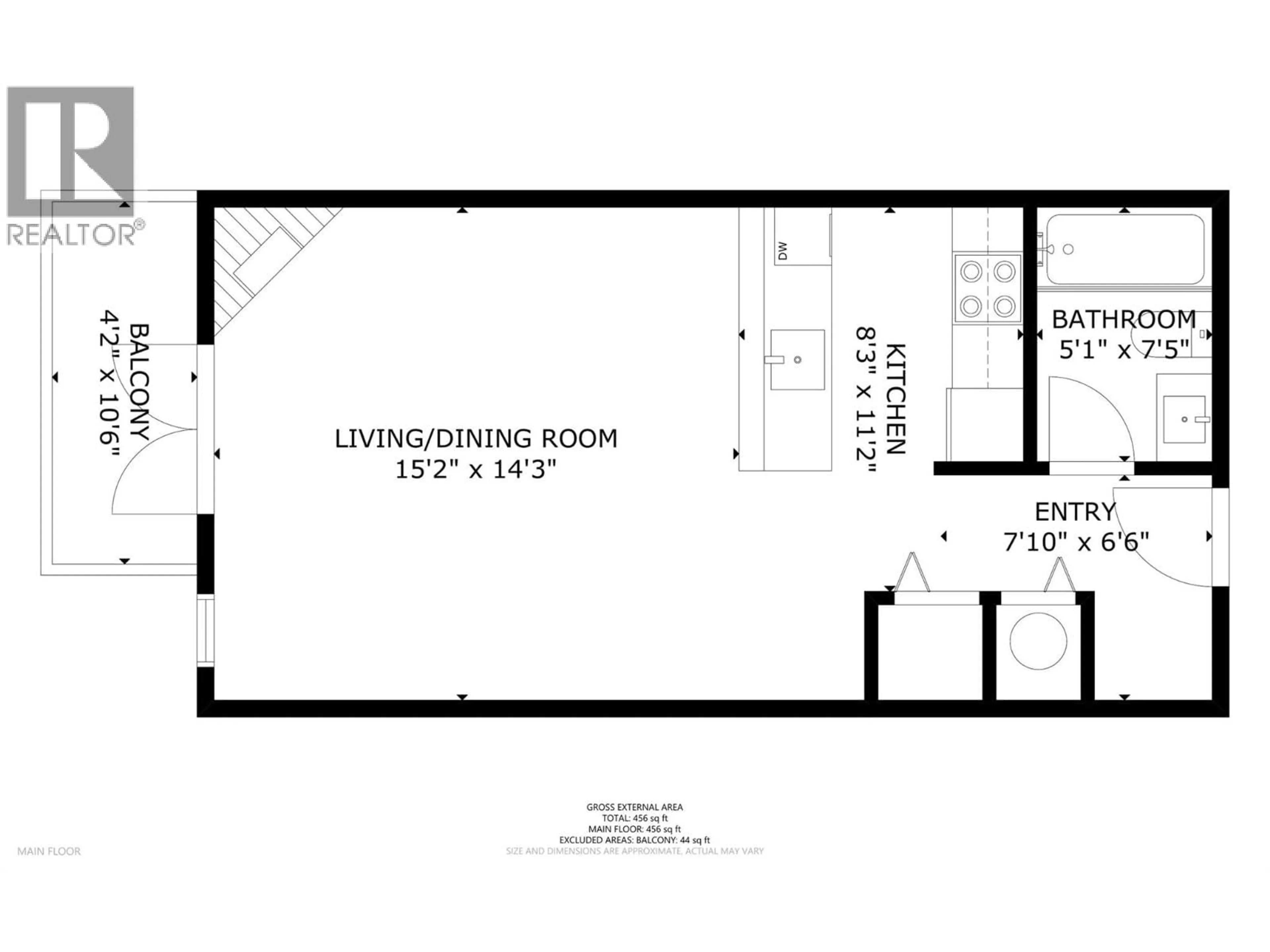 Floor plan for 202 - 9812 SILVER STAR ROAD, Vernon British Columbia V1B3Y9