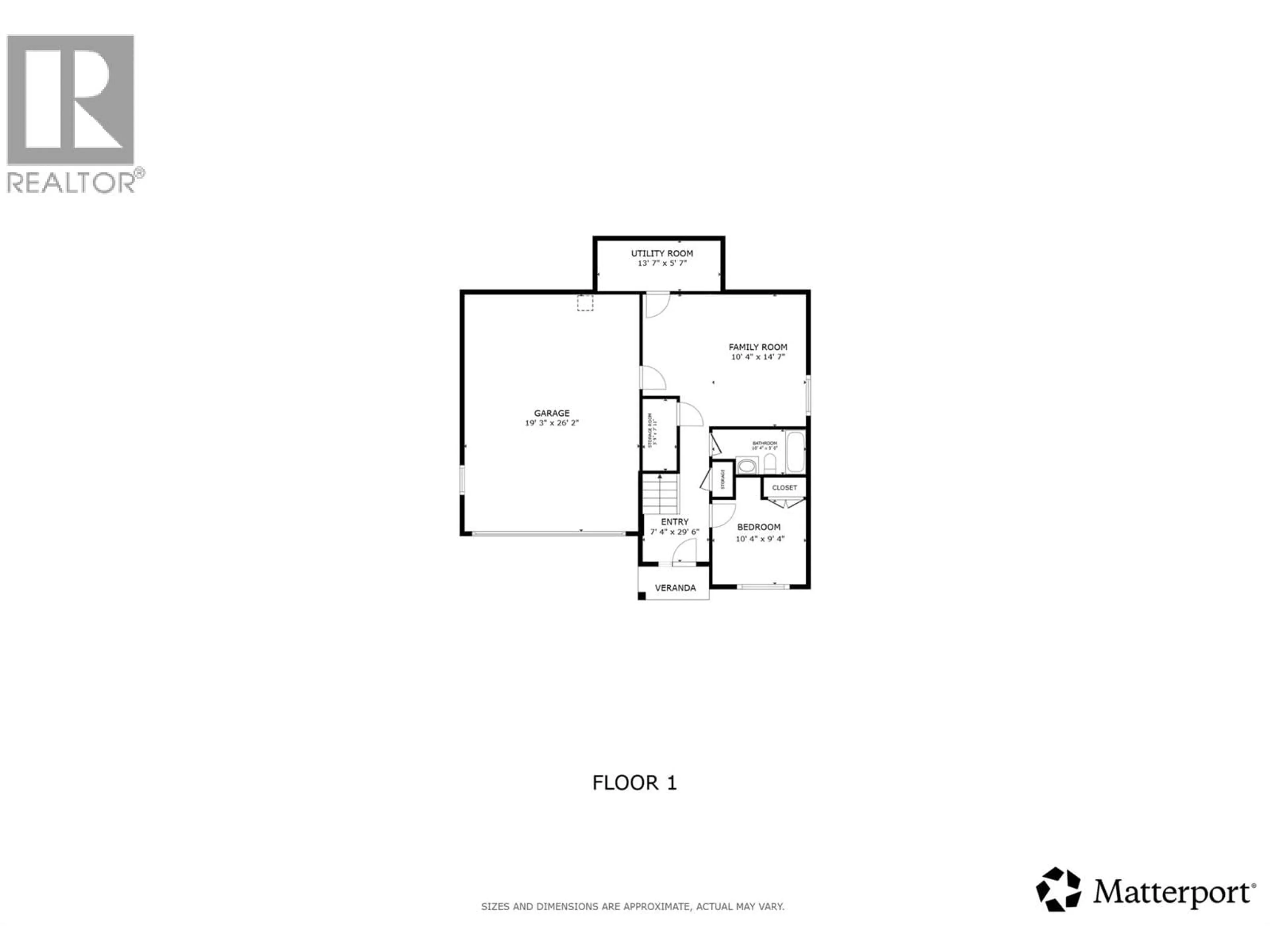 Floor plan for 1449 TOWER RANCH DRIVE, Kelowna British Columbia V1P1T8