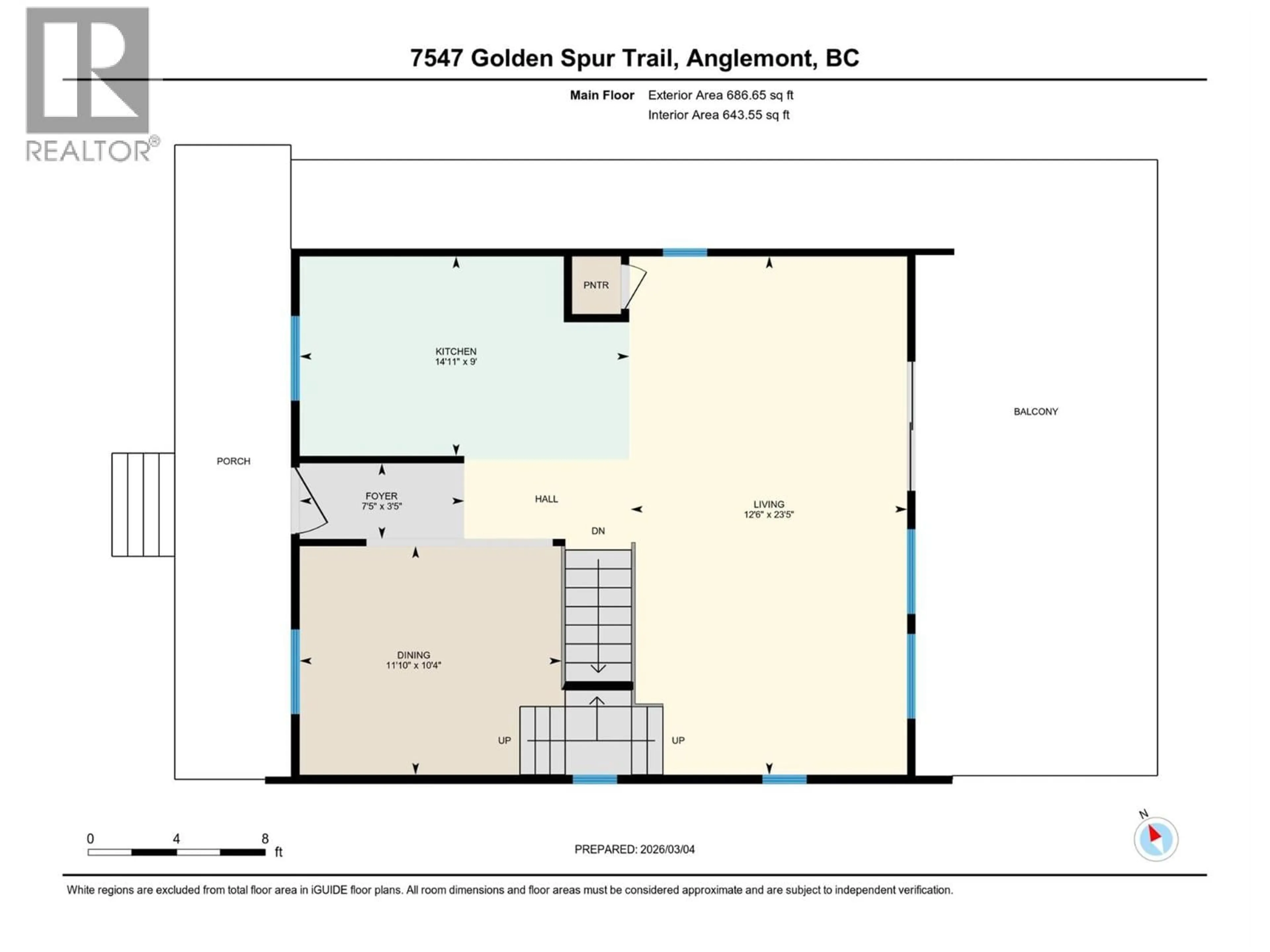 Floor plan for 7547 GOLDEN SPUR TRAIL, Anglemont British Columbia V0E1M8