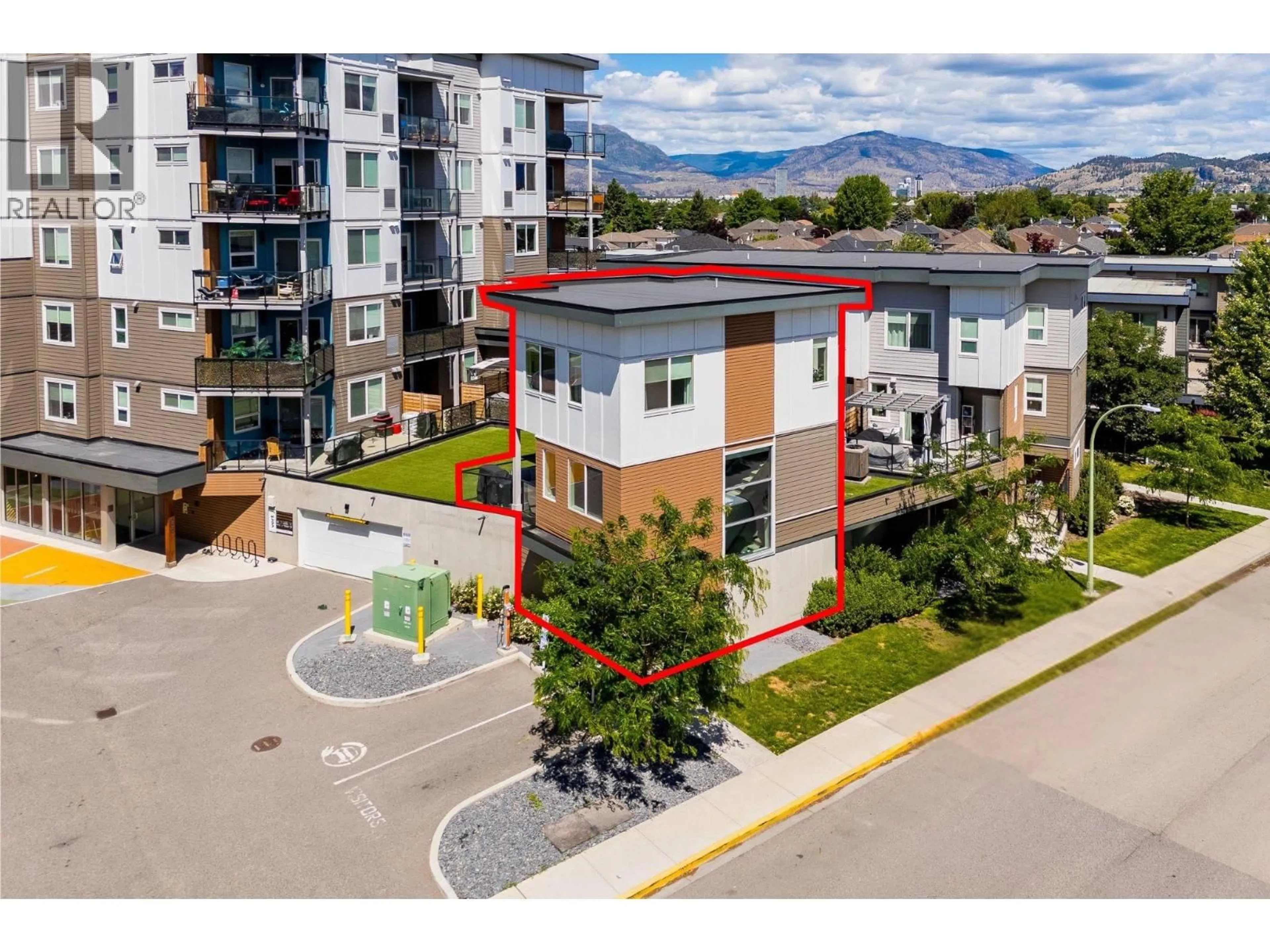 A pic from outside/outdoor area/front of a property/back of a property/a pic from drone, unknown for 111 - 3630 MISSION SPRINGS DRIVE, Kelowna British Columbia V1W3G7