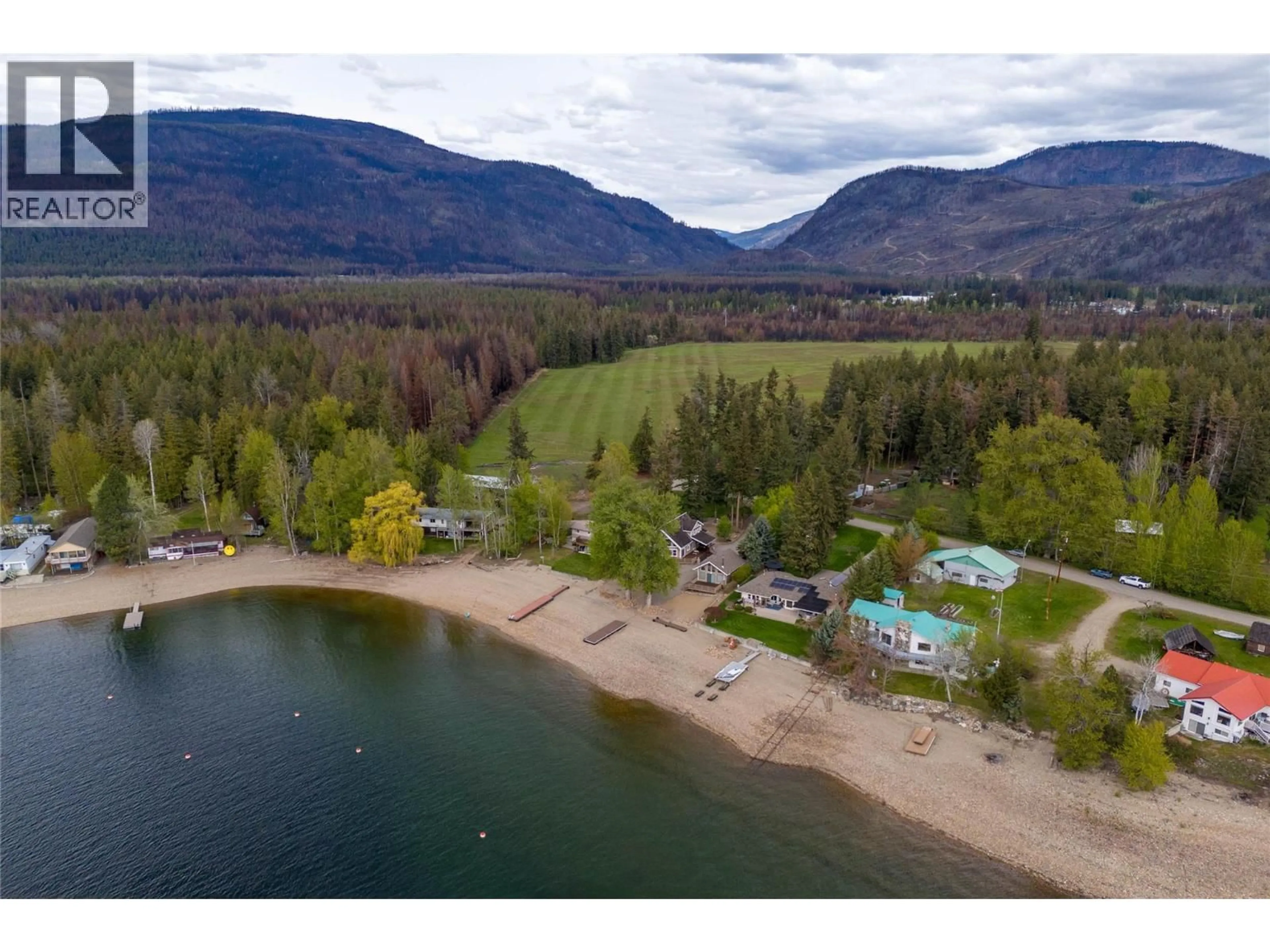 A pic from outside/outdoor area/front of a property/back of a property/a pic from drone, water/lake/river/ocean view for 3726 ZINCK ROAD, Scotch Creek British Columbia V0E1M5