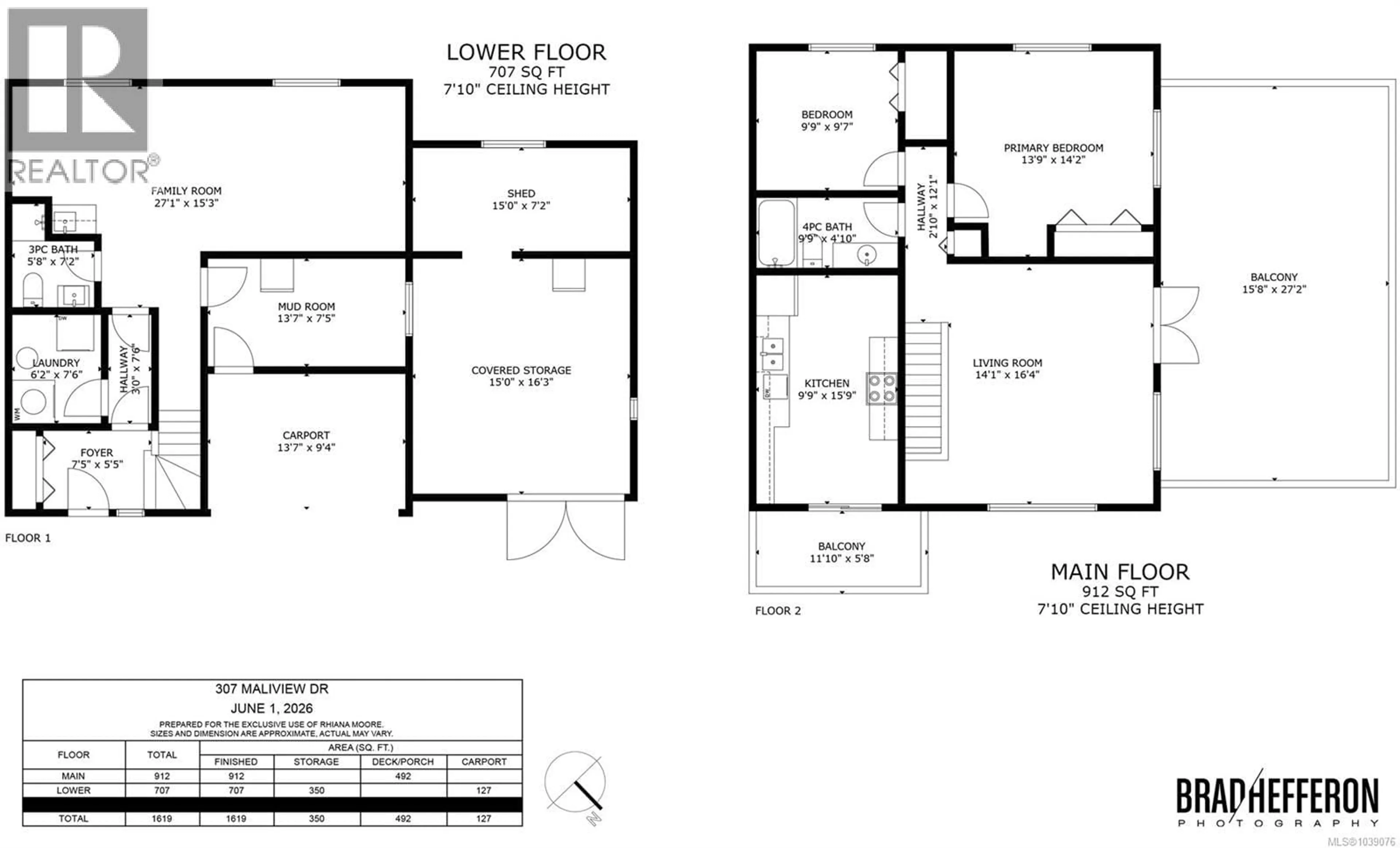 Floor plan for 307 MALIVIEW DRIVE, Salt Spring British Columbia V8K1B1