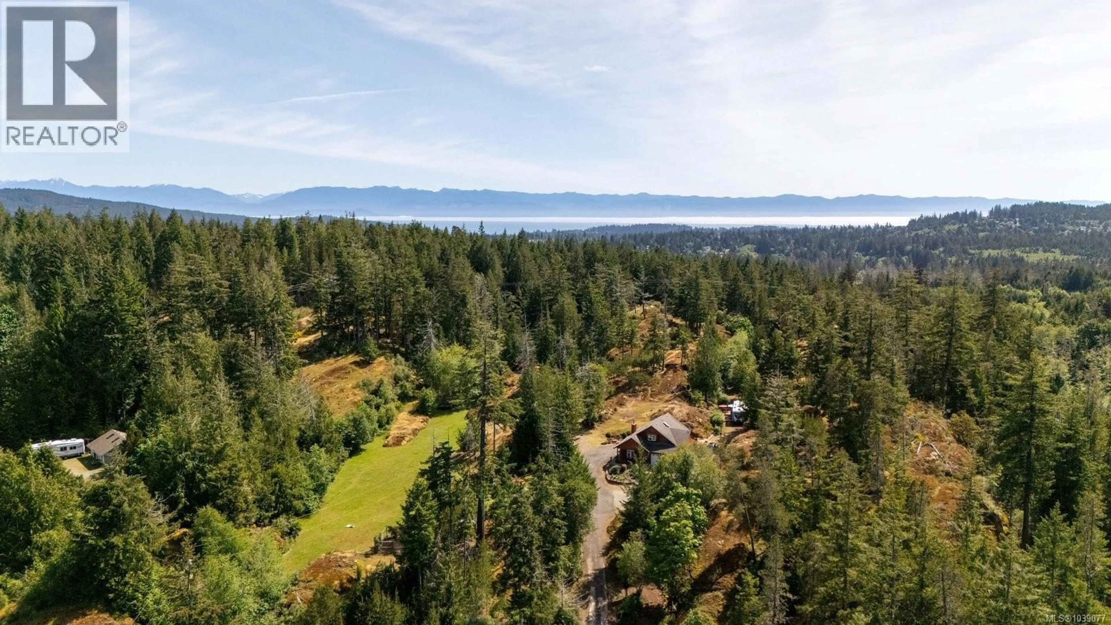A pic from outside/outdoor area/front of a property/back of a property/a pic from drone, forest/trees view for B - 2730 PHILLIPS ROAD, Sooke British Columbia V9Z0Y3