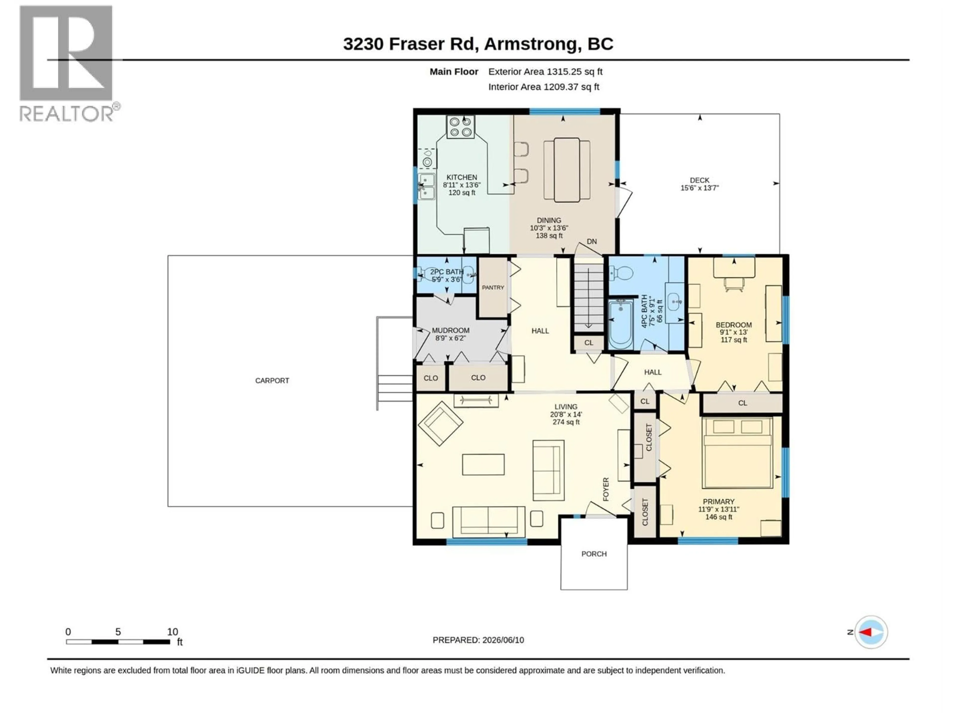 Floor plan for 3230 FRASER ROAD, Armstrong British Columbia V4Y0J9