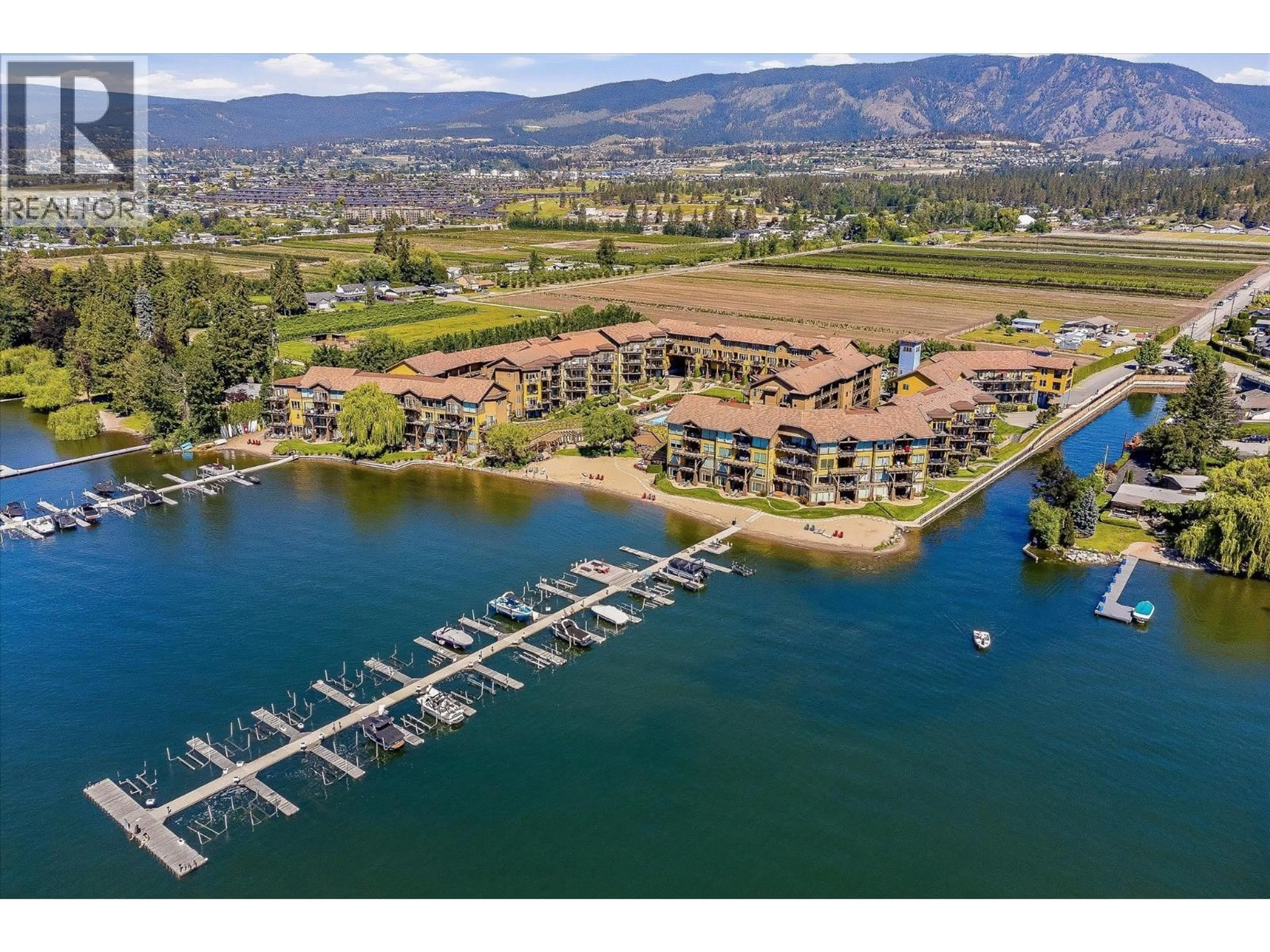 A pic from outside/outdoor area/front of a property/back of a property/a pic from drone, water/lake/river/ocean view for 6201 - 4026 PRITCHARD DRIVE, West Kelowna British Columbia V4T1X2