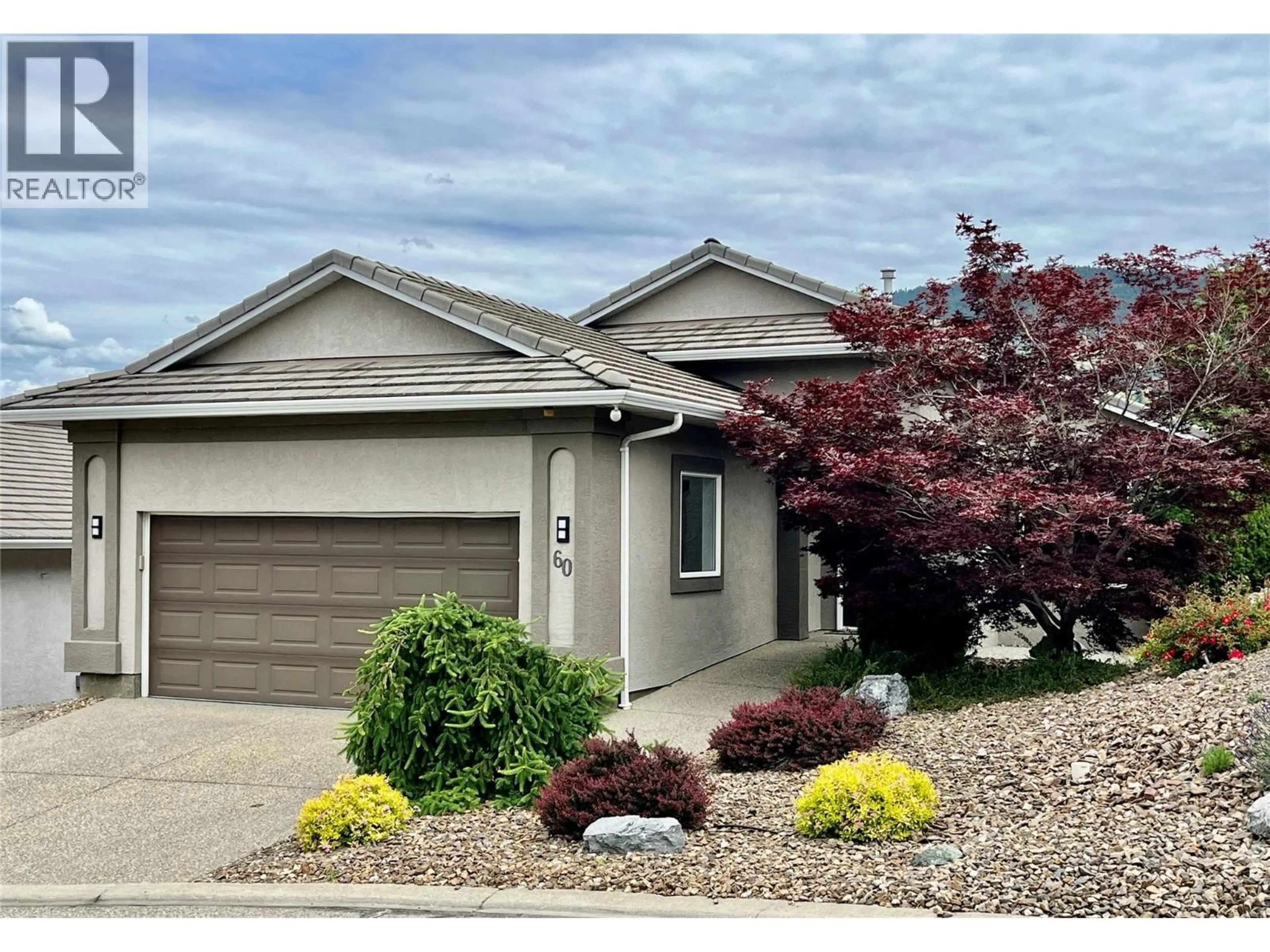 Home with vinyl exterior material, street for 60 - 124 SARSONS ROAD, Vernon British Columbia V1B2T9