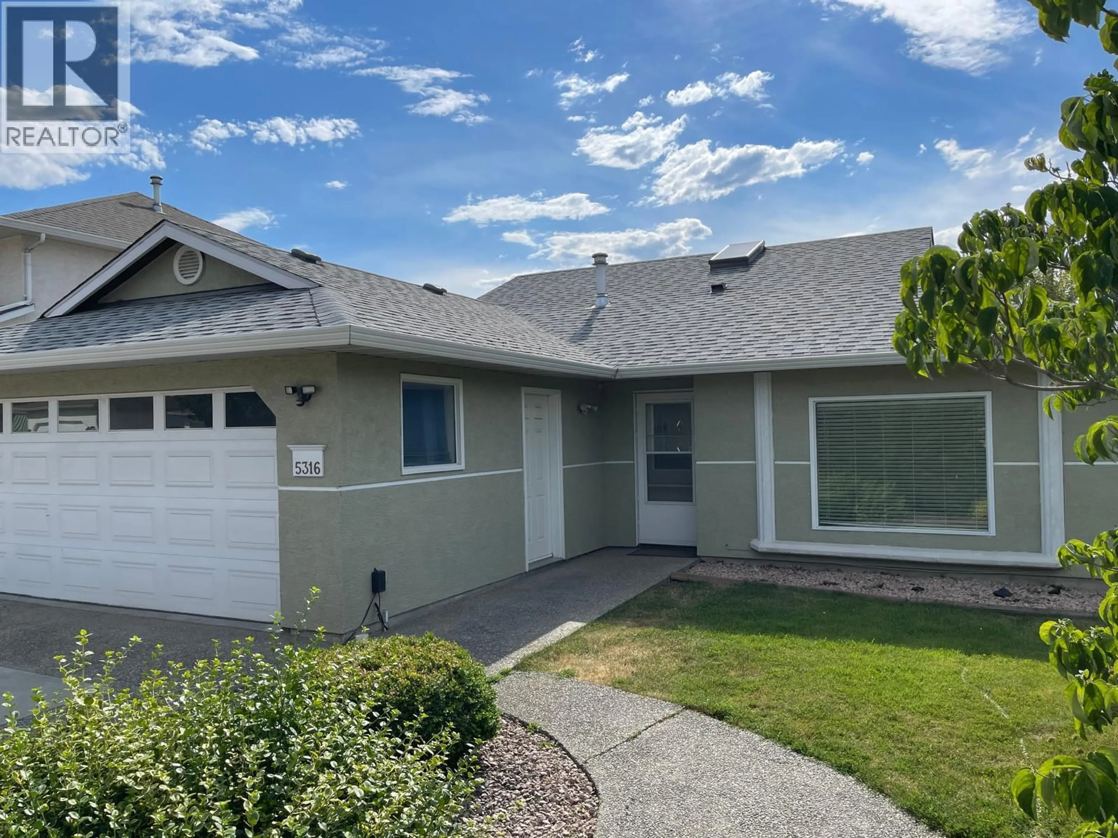 Home with vinyl exterior material, street for 5316 21 STREET, Vernon British Columbia V1T9N2
