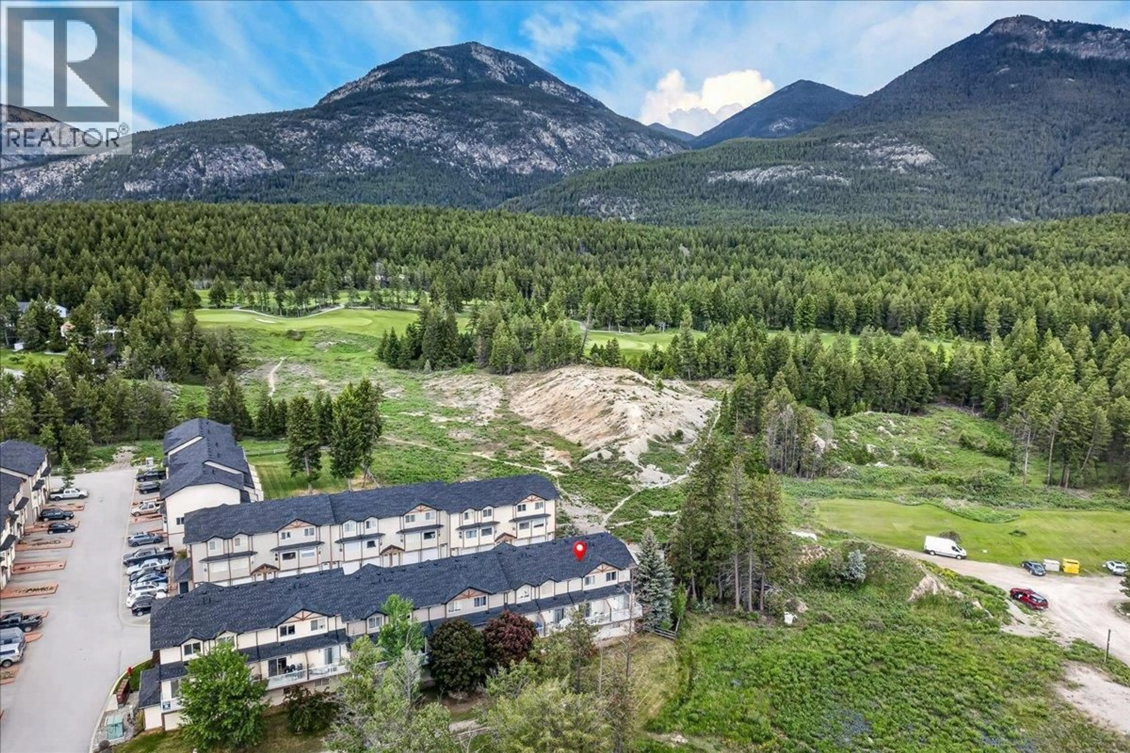 A pic from outside/outdoor area/front of a property/back of a property/a pic from drone, mountain view for 702 - 200 BLACK FOREST TRAIL, Invermere British Columbia V0A1K7