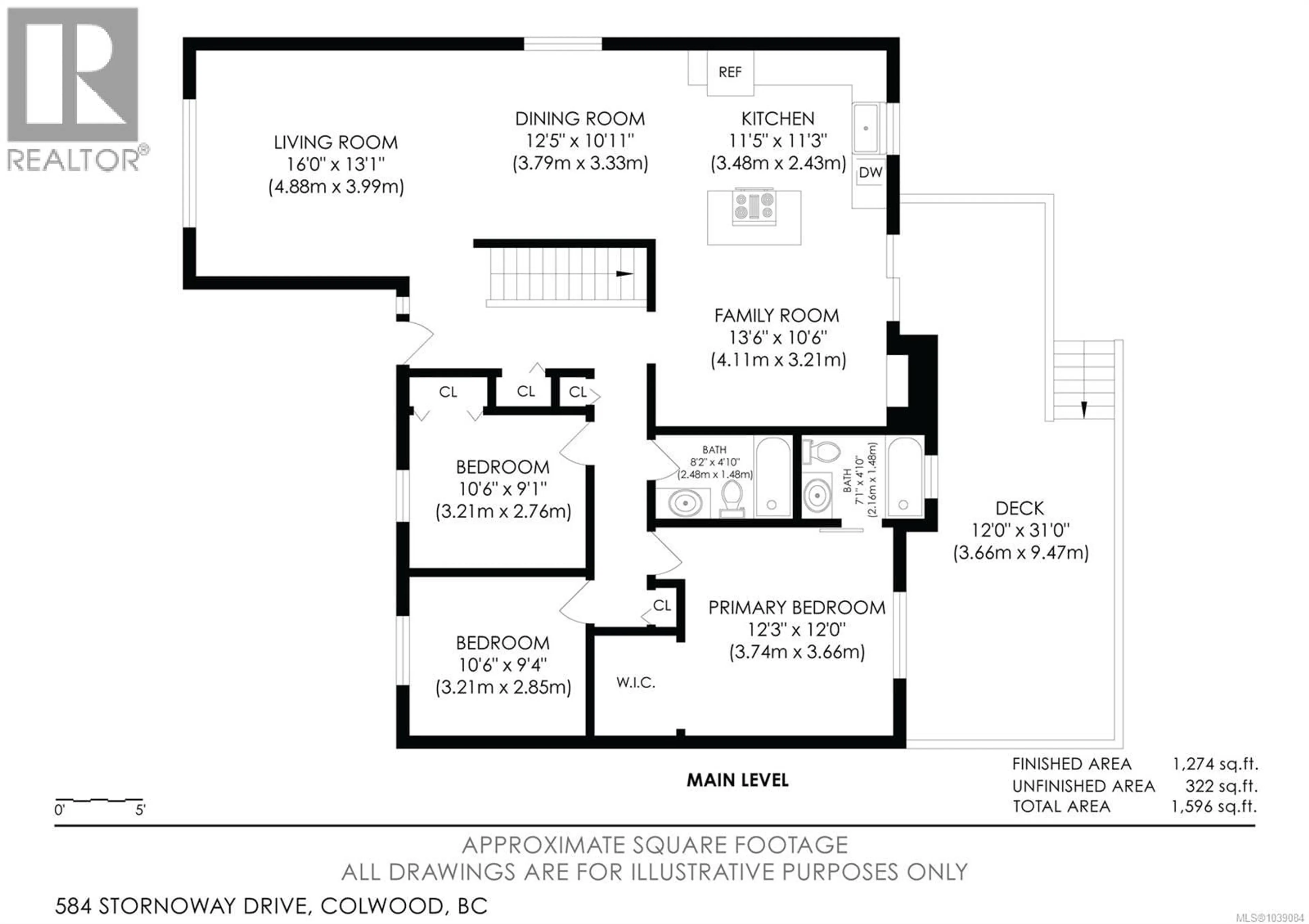 Floor plan for 584 STORNOWAY DRIVE, Colwood British Columbia V9C3J8