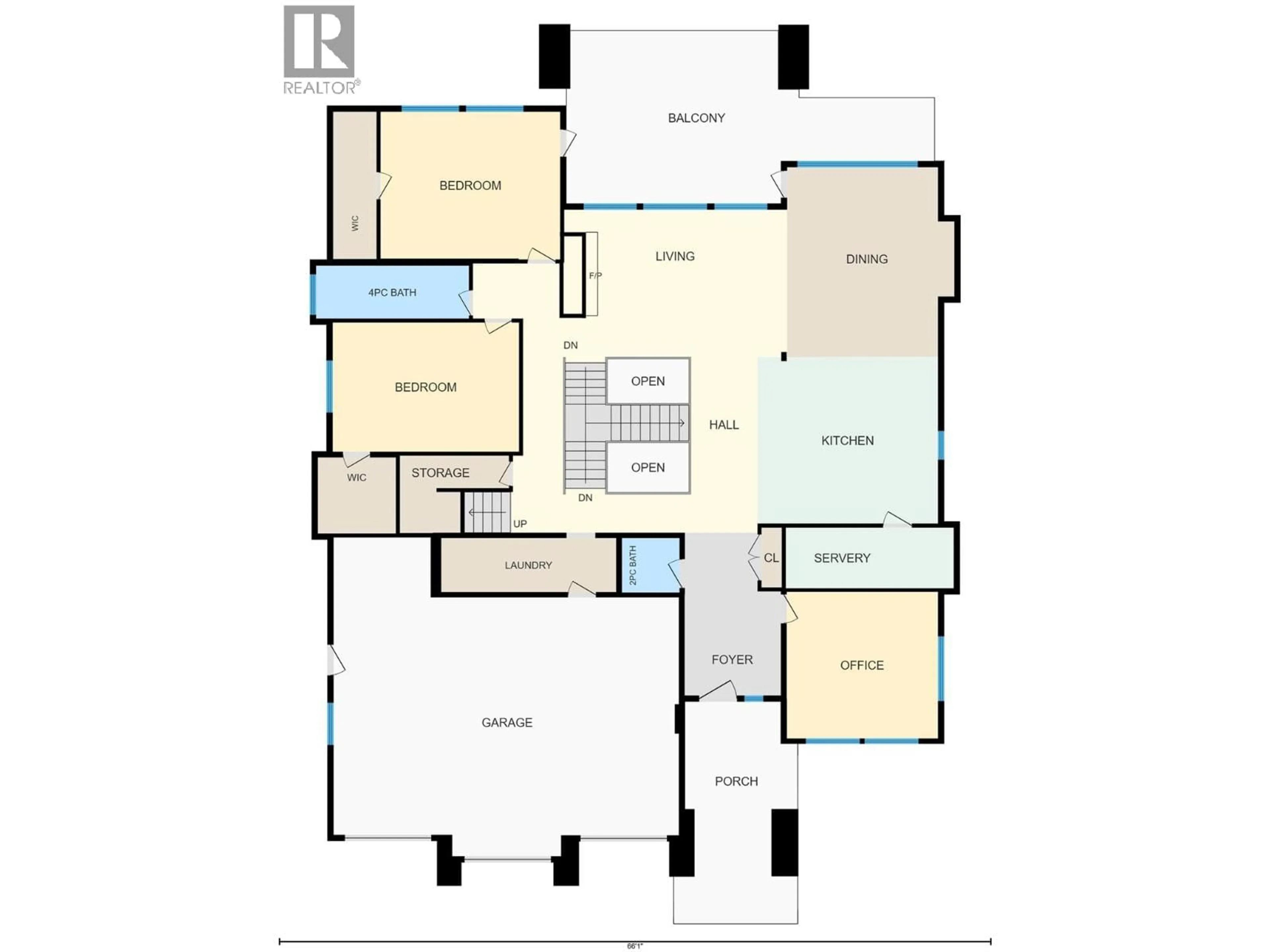 Floor plan for 1088 CLARANCE AVENUE, Kelowna British Columbia V1W5M6
