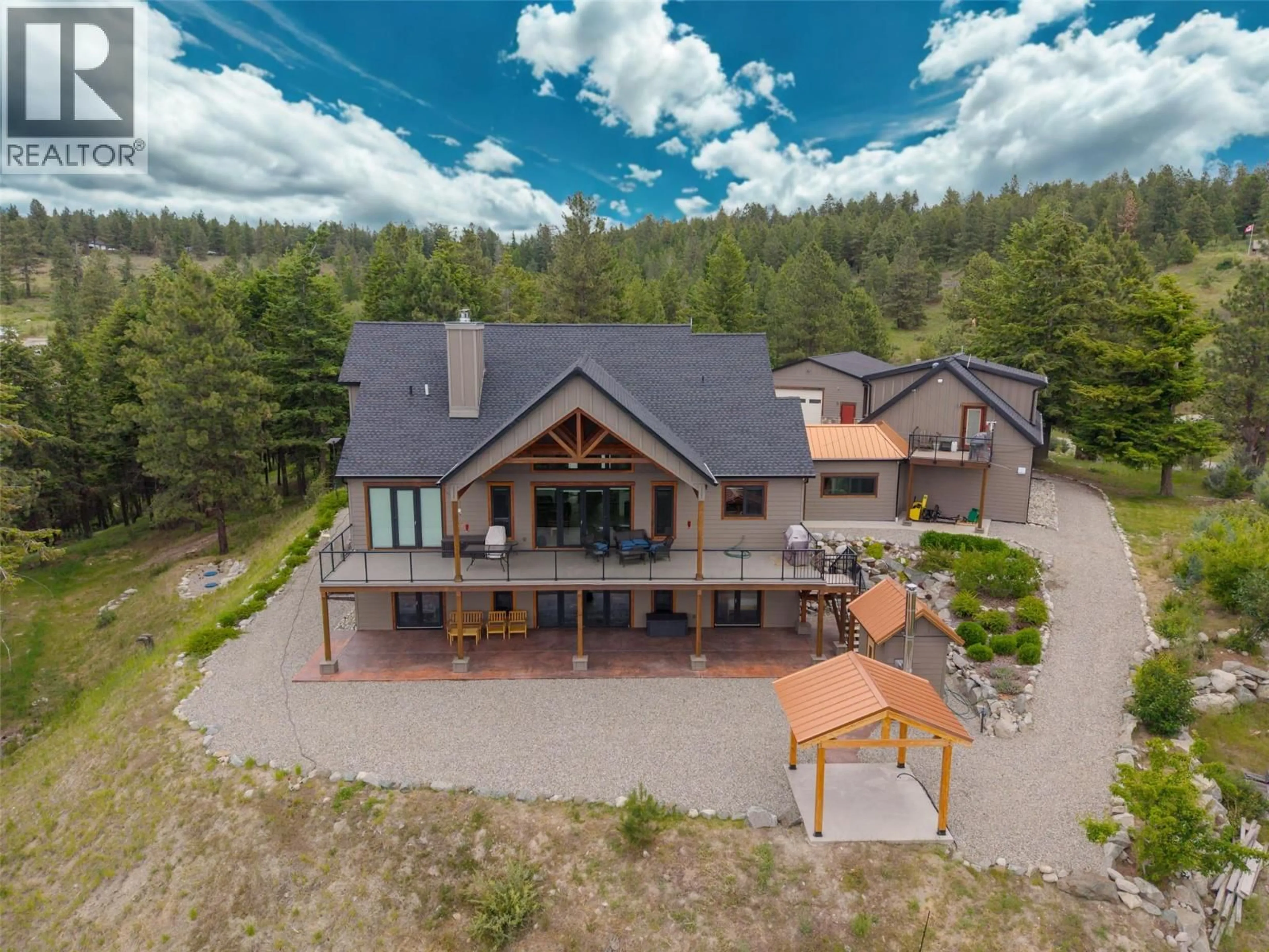 A pic from outside/outdoor area/front of a property/back of a property/a pic from drone, unknown for 935 EAGLE PLACE, Osoyoos British Columbia V0H1V6