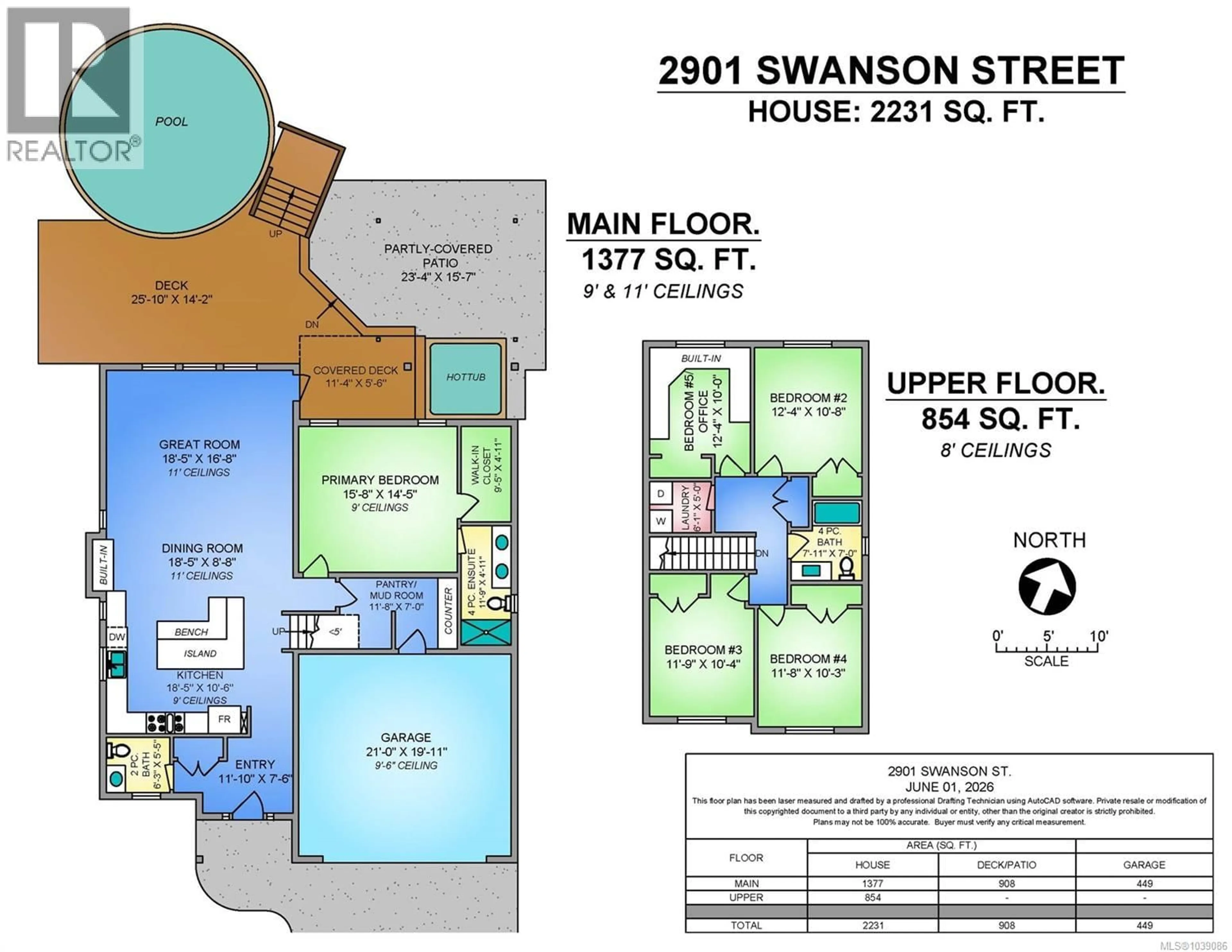 Floor plan for 2901 SWANSON STREET, Courtenay British Columbia V9N0C9