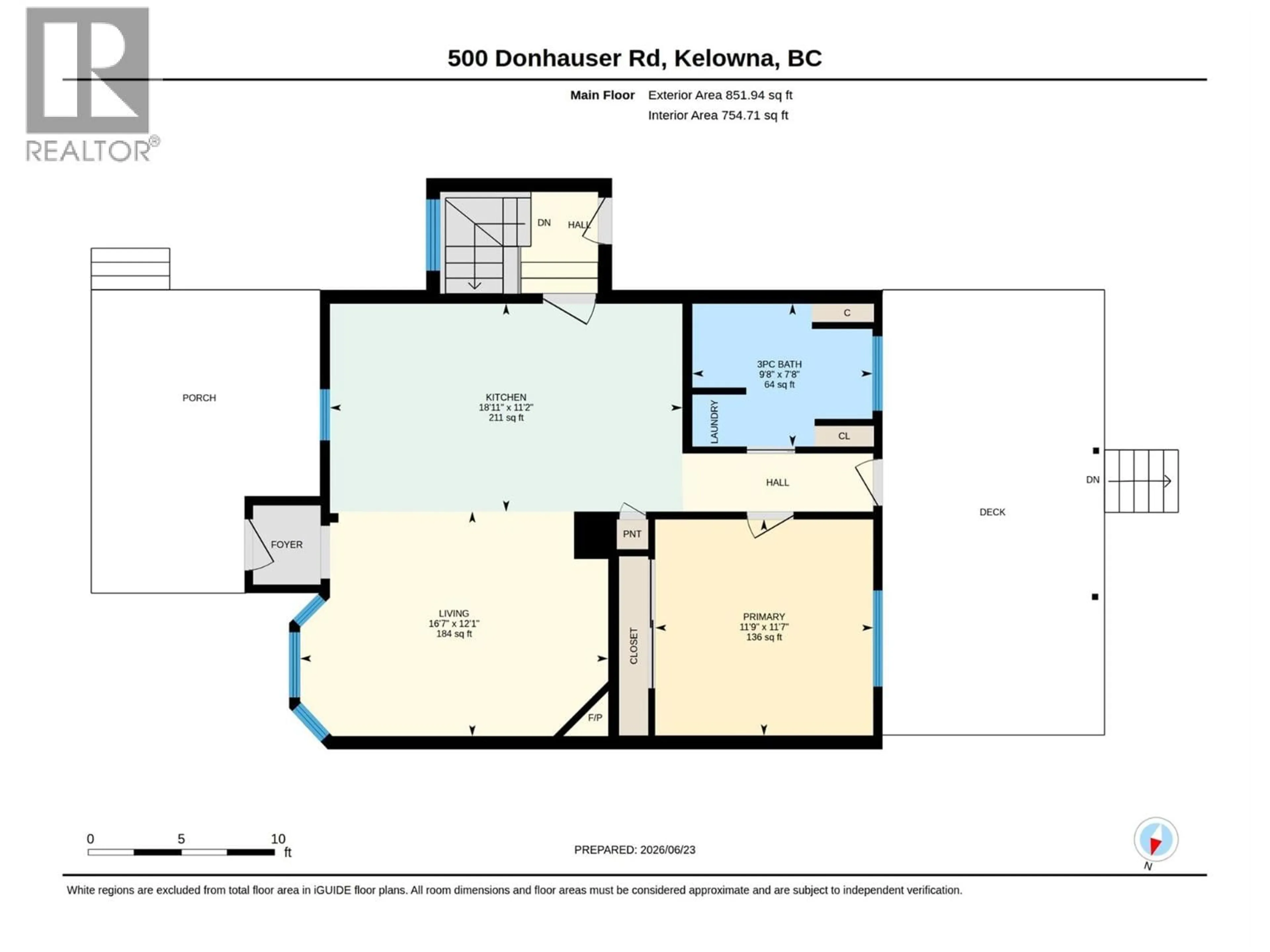 Floor plan for 500 DONHAUSER ROAD, Kelowna British Columbia V1X3G1
