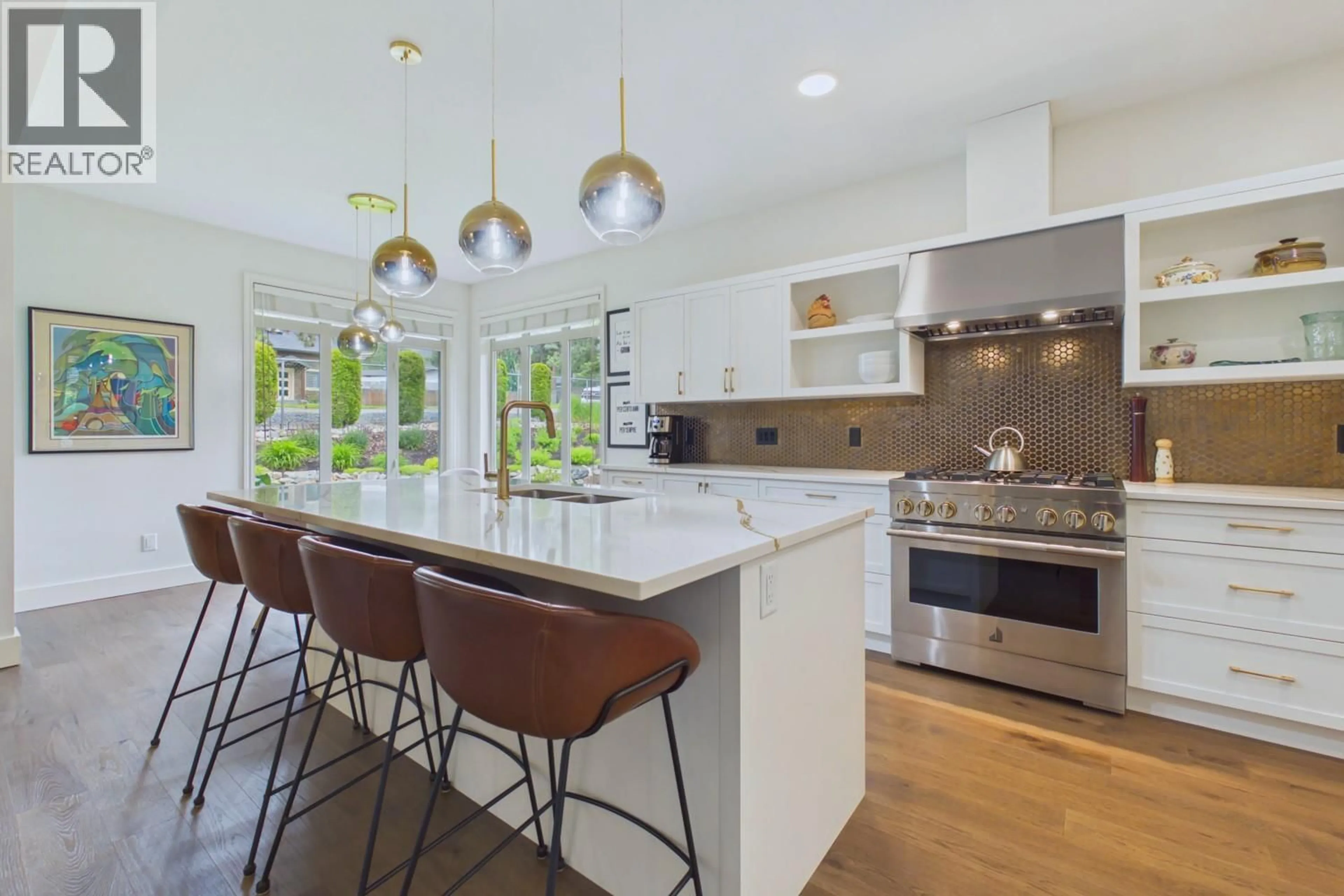Contemporary kitchen, ceramic/tile floor for 16 - 4490 GALLAGHERS FOREST SOUTH, Kelowna British Columbia V1W5E1